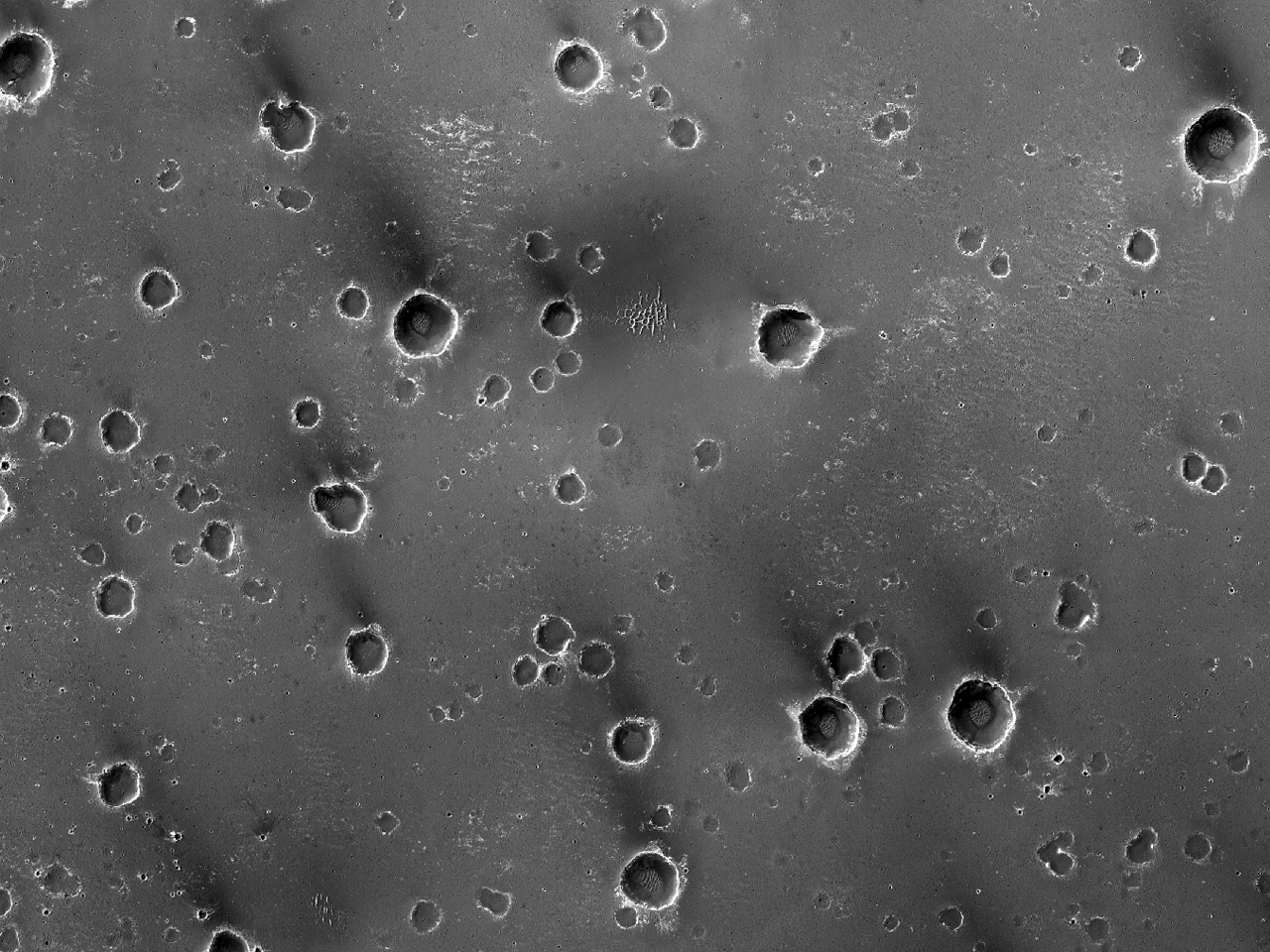 Crateres in Meridiani Planum