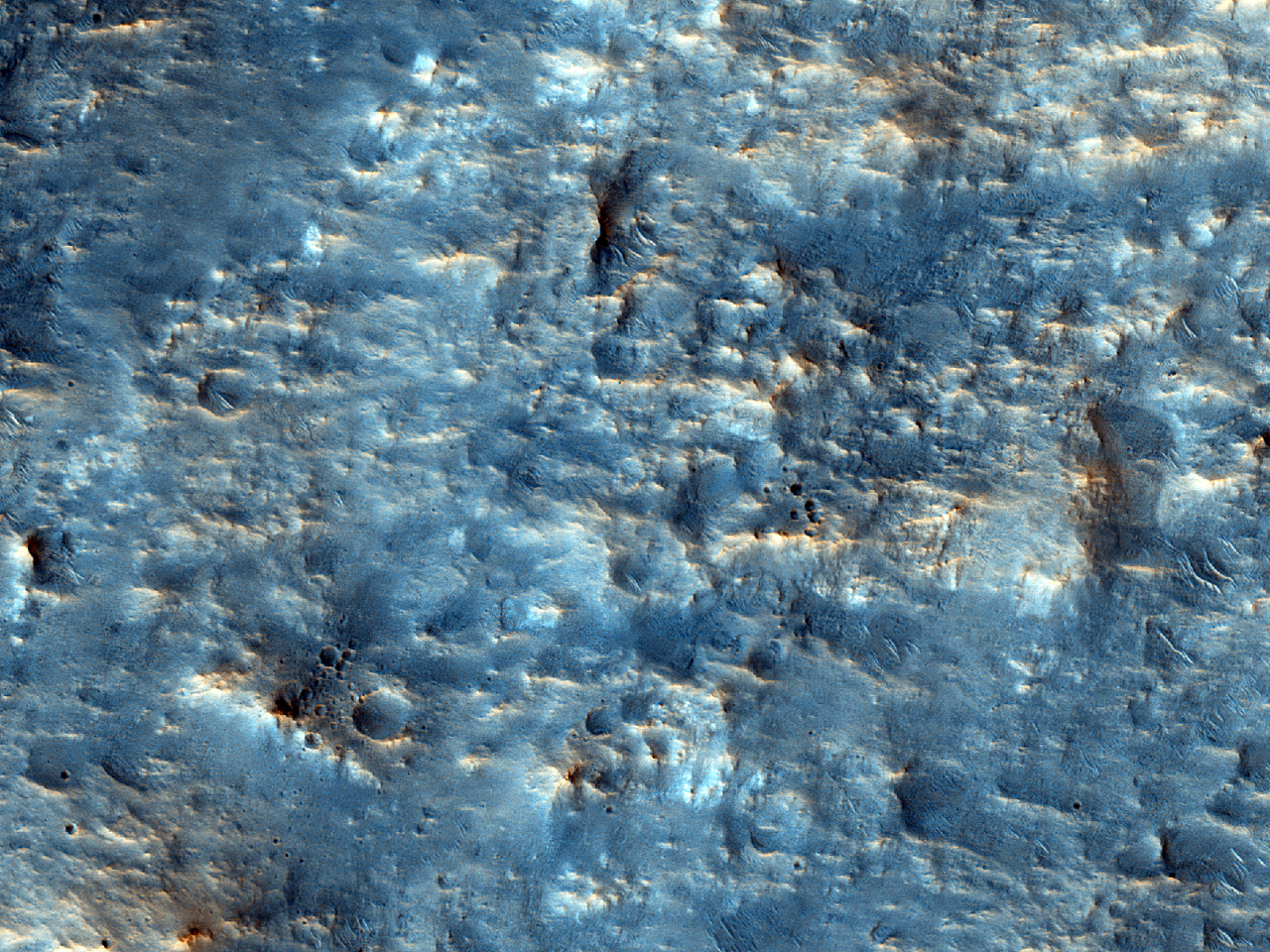 Fylosilicaathoudende bodem in Isidis Planitia