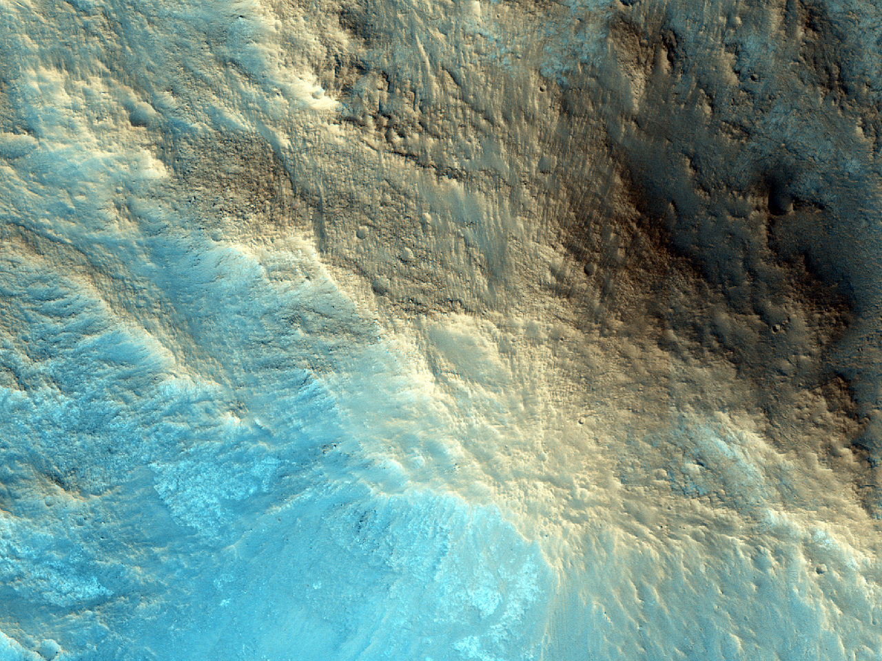 Centrale structuren van de Zuni krater
