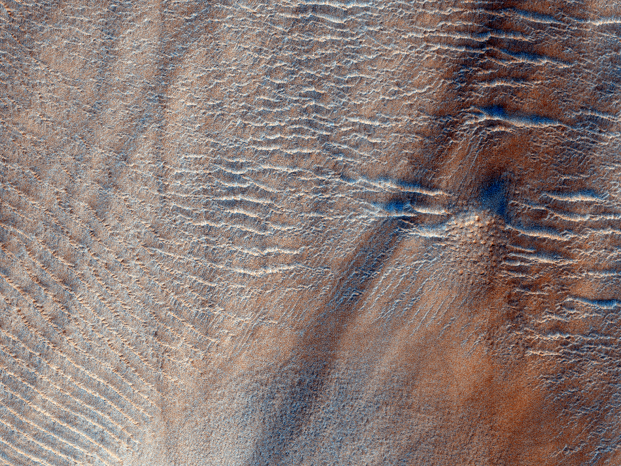 Еродована місцевість на рівнині Argyre Planitia