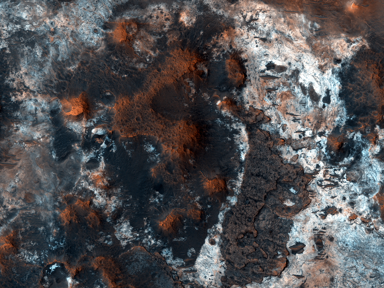 Die wunderschönen Farben von Mawrth Vallis
