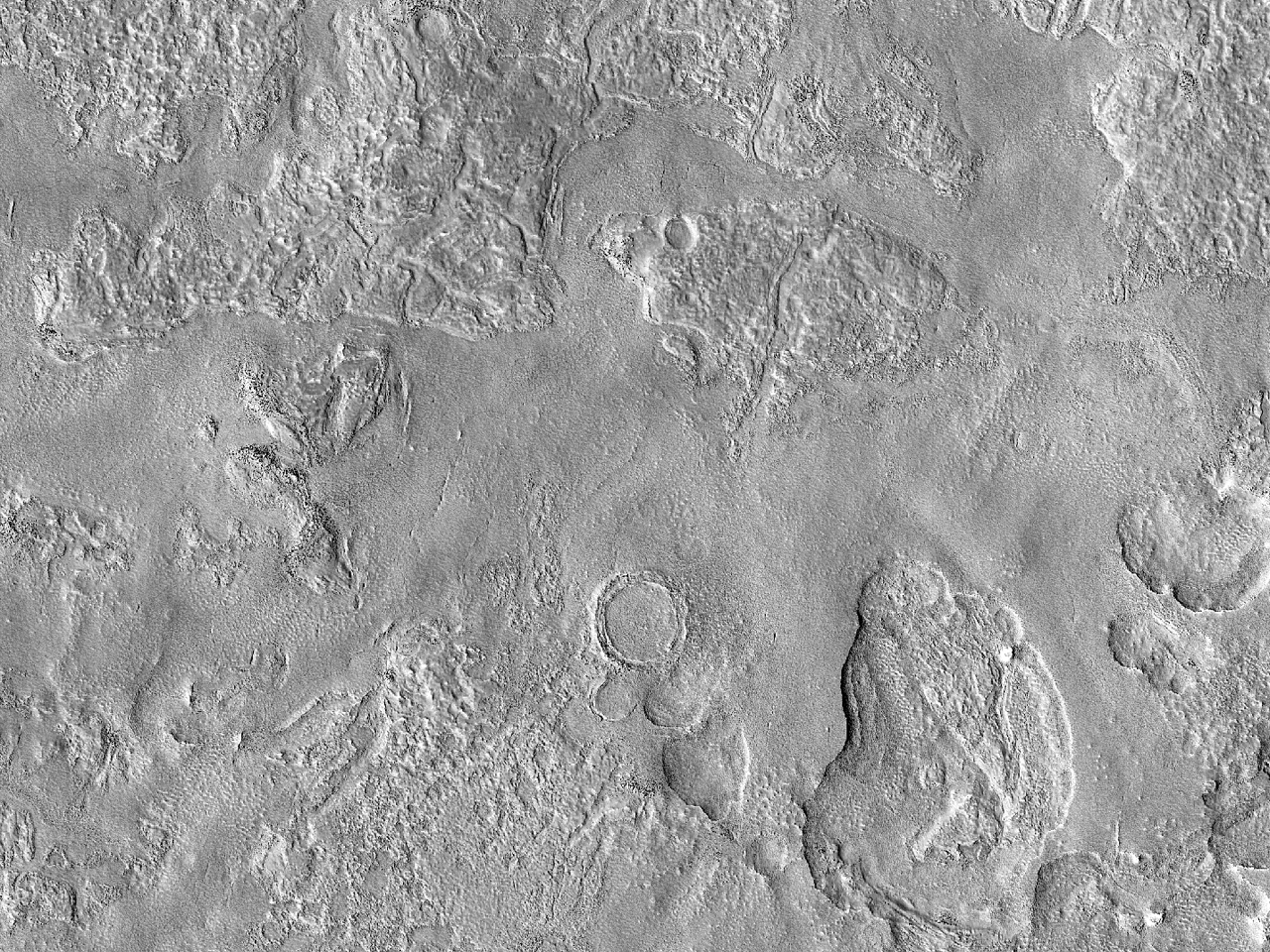 Στικτό και ανάγλυφο Έδαφος στην Πεδιάδα της Ουτοπίας (Utopia Planitia)
