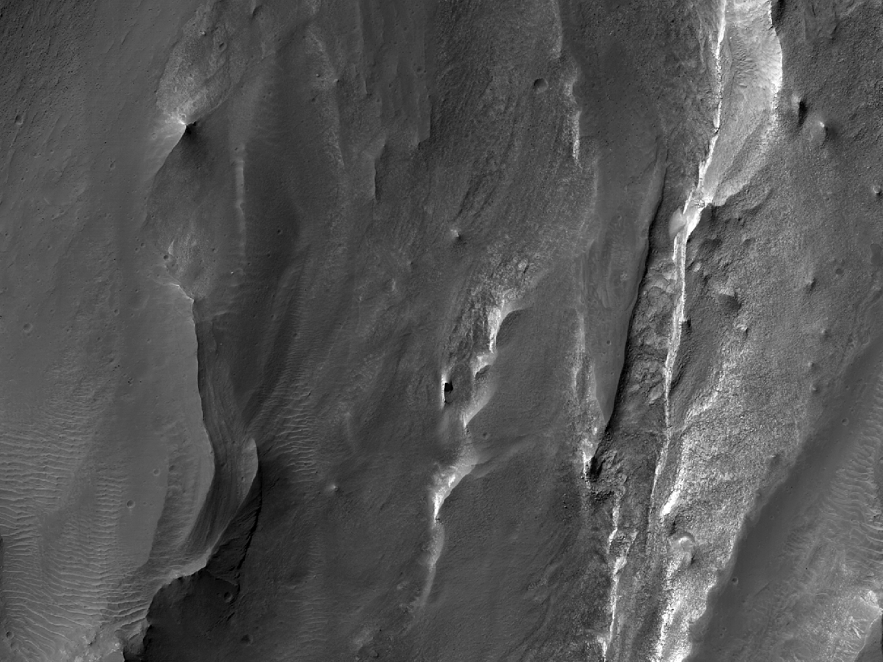 O lado norte de Melas Chasma