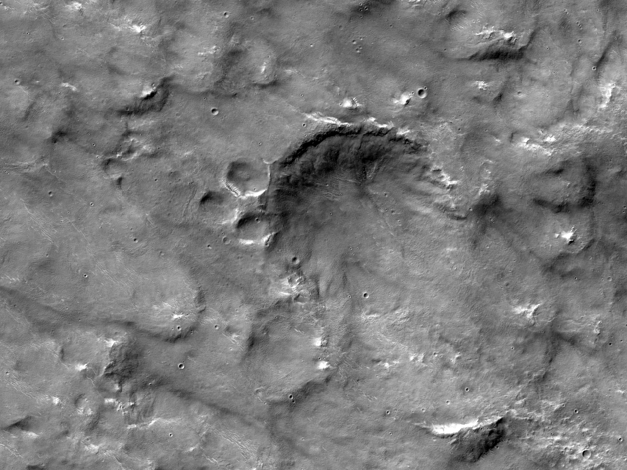 Cratera em Tyrrhena Terra