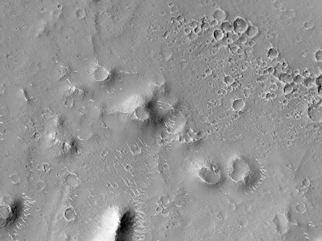 在乌托邦平原的圆锥体圈层 (Utopia Planitia)