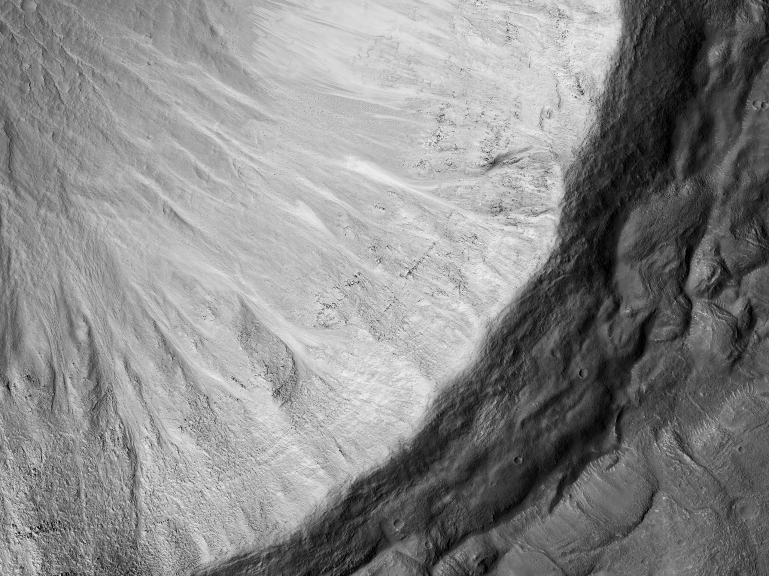 火山口坡上的沙子