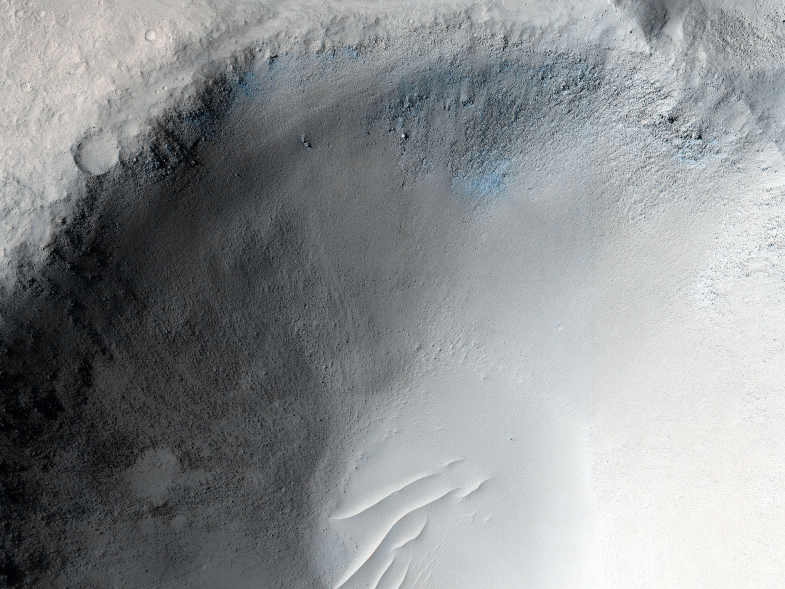 Un cratère d’impact dans Isidis Planitia
