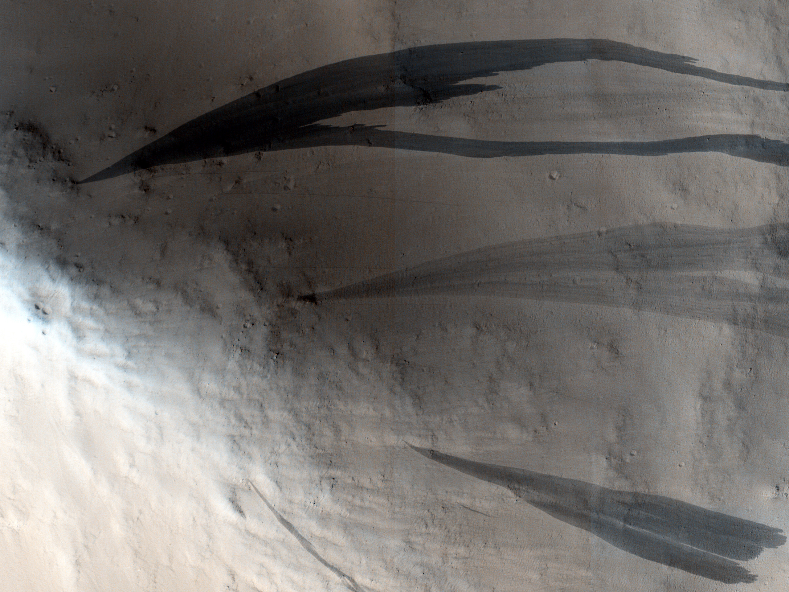 Slope Streaks on a Dusty Planet