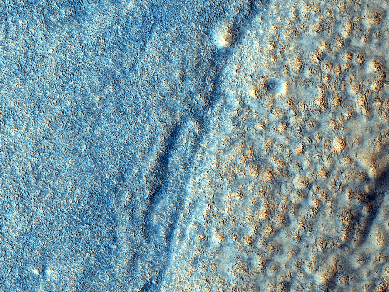 Kesweythres ynter Mesa ha Fros yn Acadilia Planitia