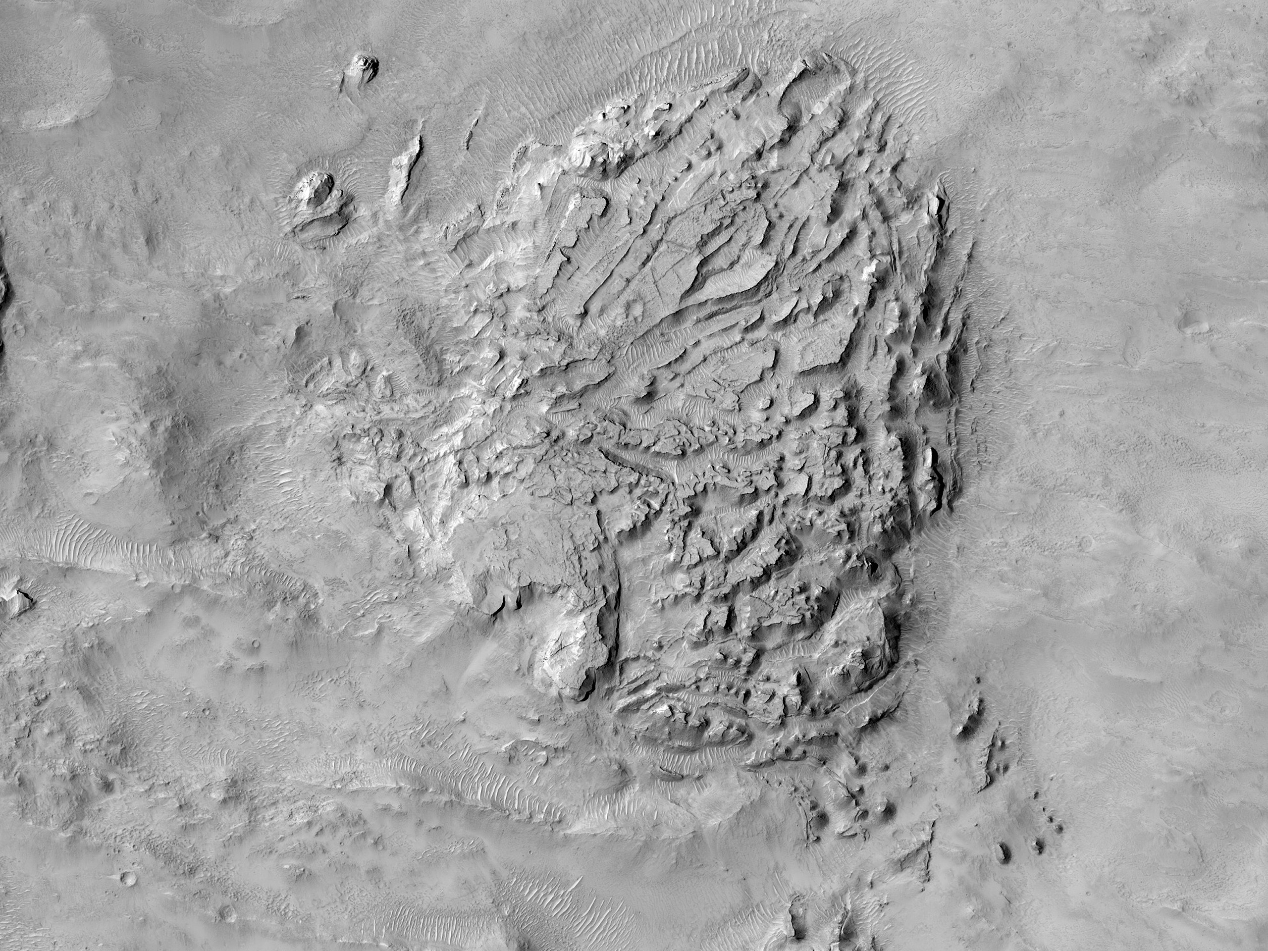Rounded Mounds in Northern Arabia Terra