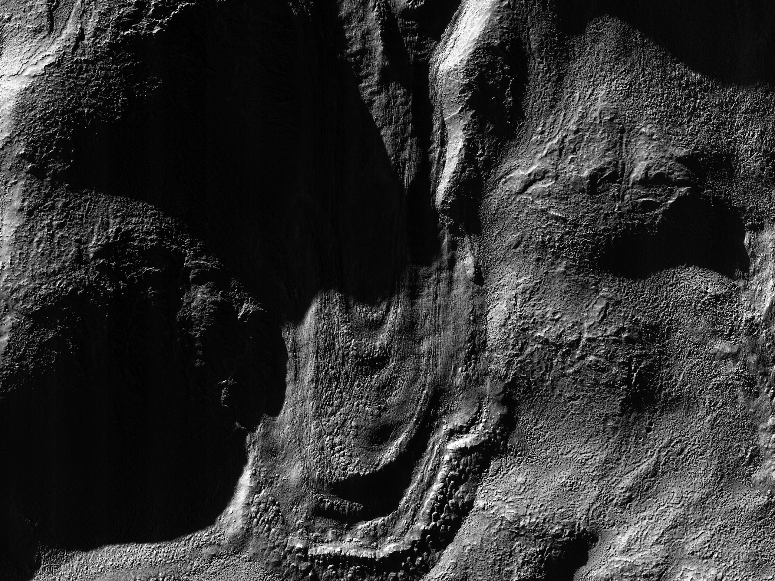 Dramatic Shadows over a Fossil Glacier