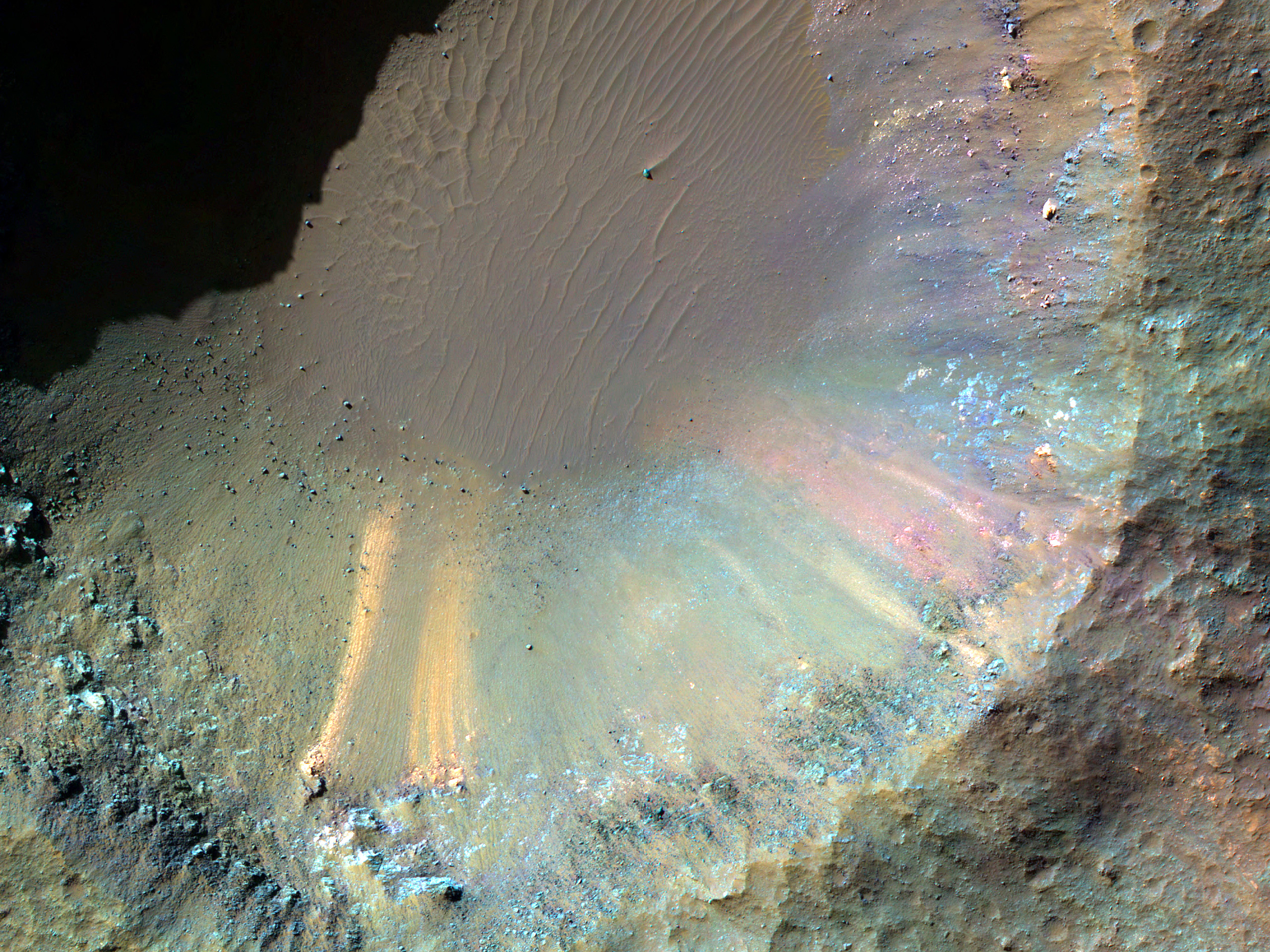 A One-Kilometer Crater on the Floor of Saheki Crater