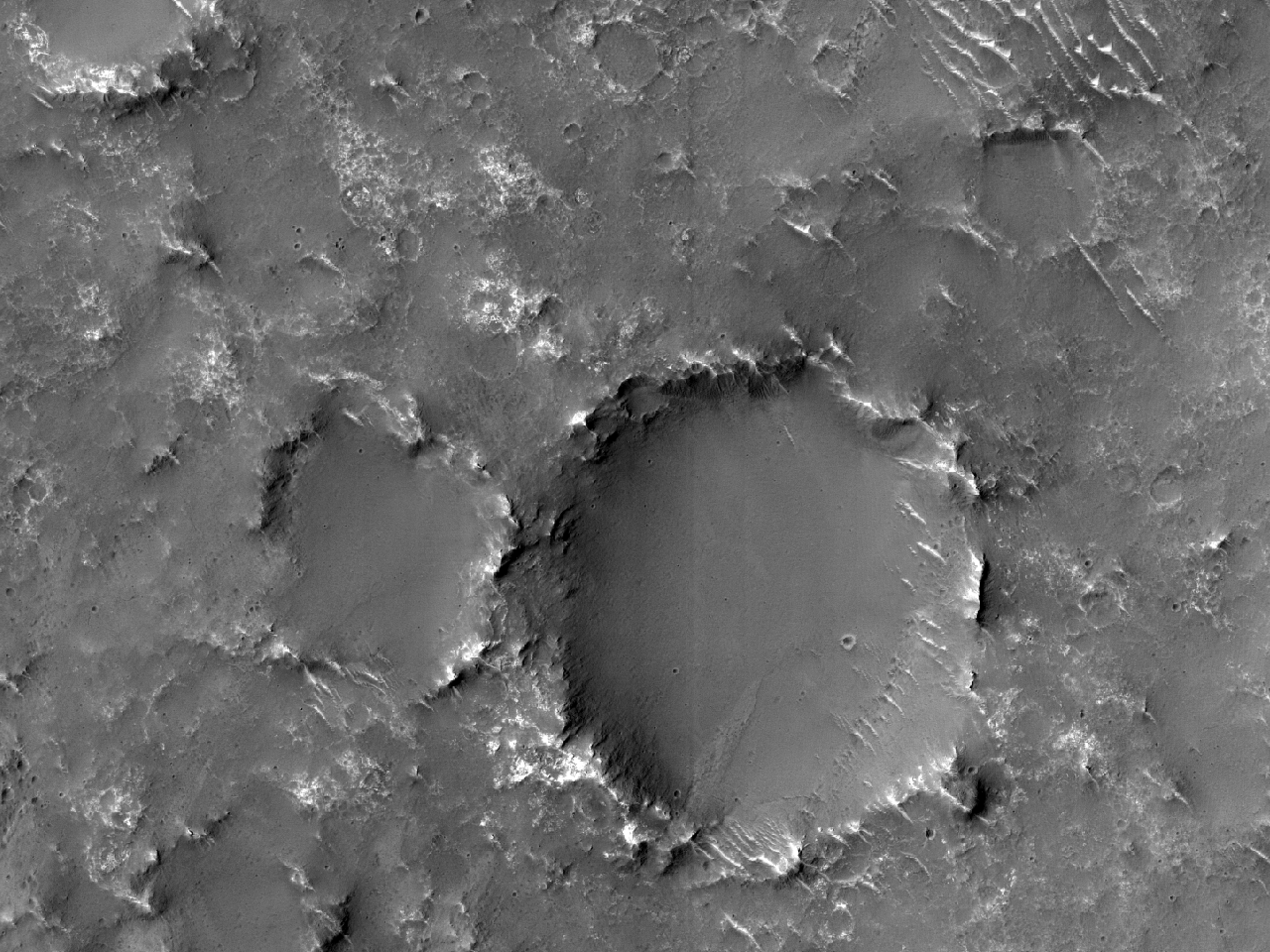 Cratere da impattorecente con diametro minore di 1Km