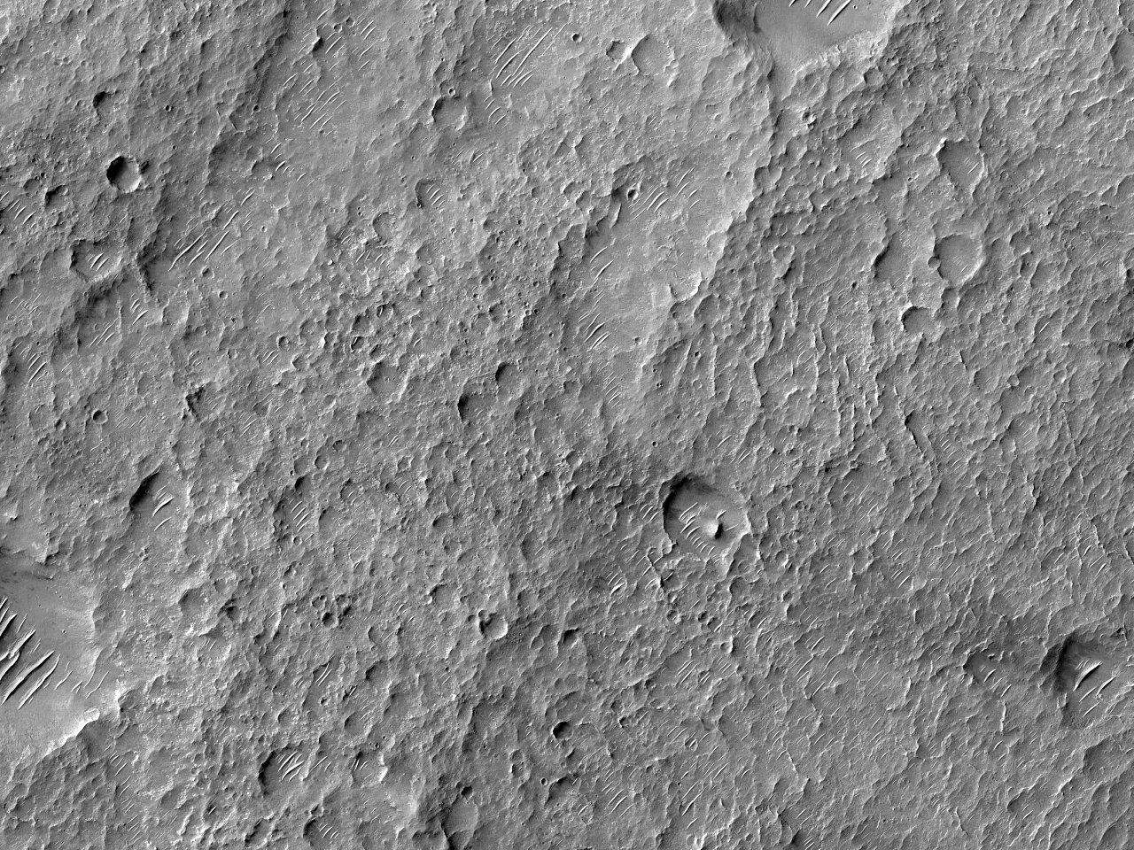 Landformen im Schaeberle-Krater