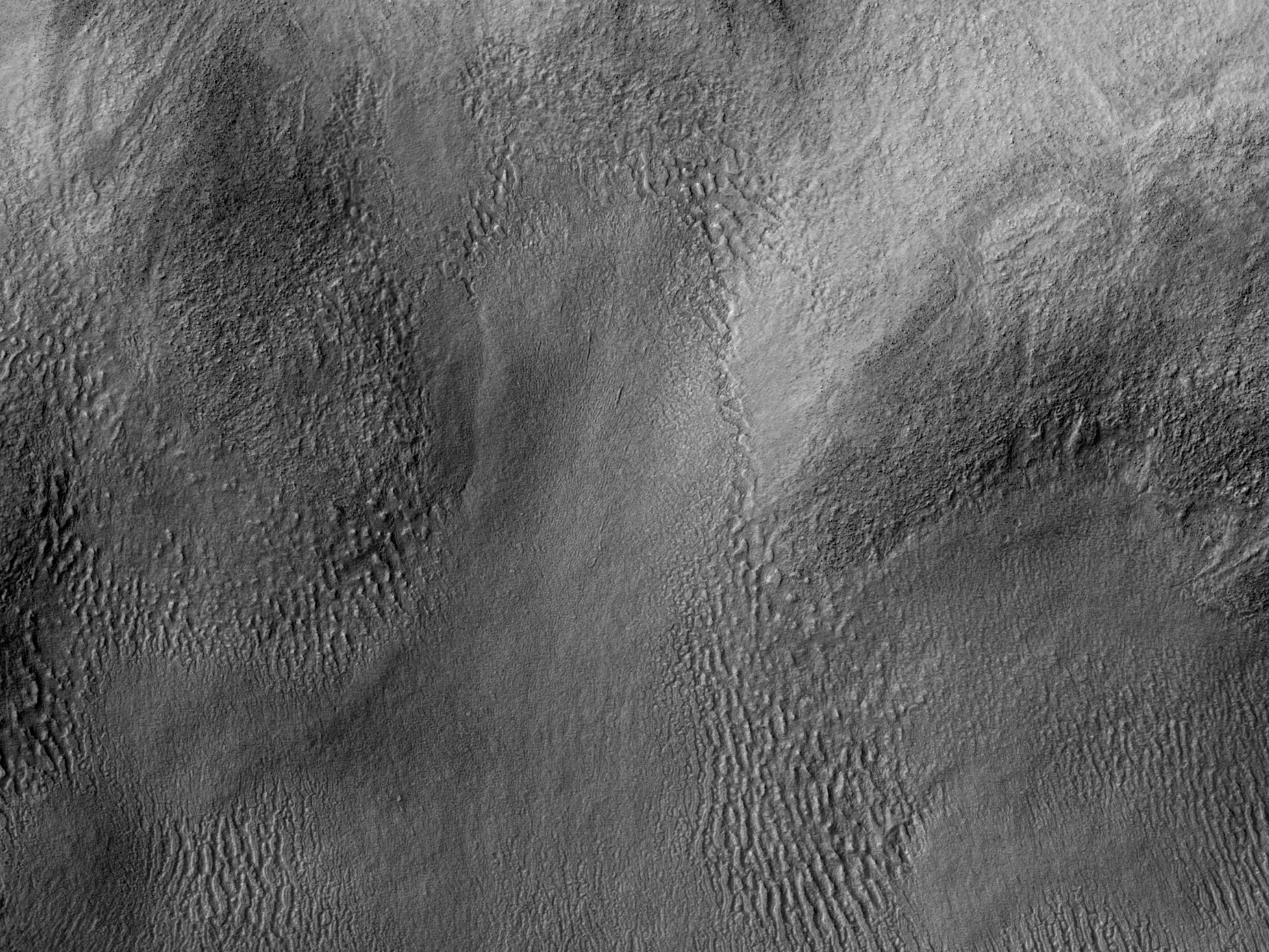 希拉斯平原的复杂地形 (Hellas Planitia)