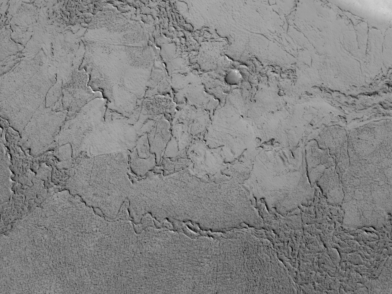 Campo di lava nella regione di Amazonis Planitia
