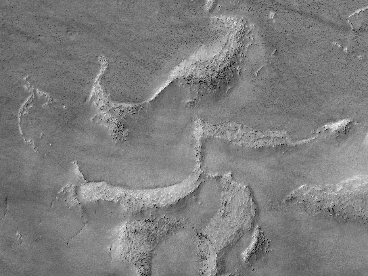 Дно кратера в Южном полушарии Марса