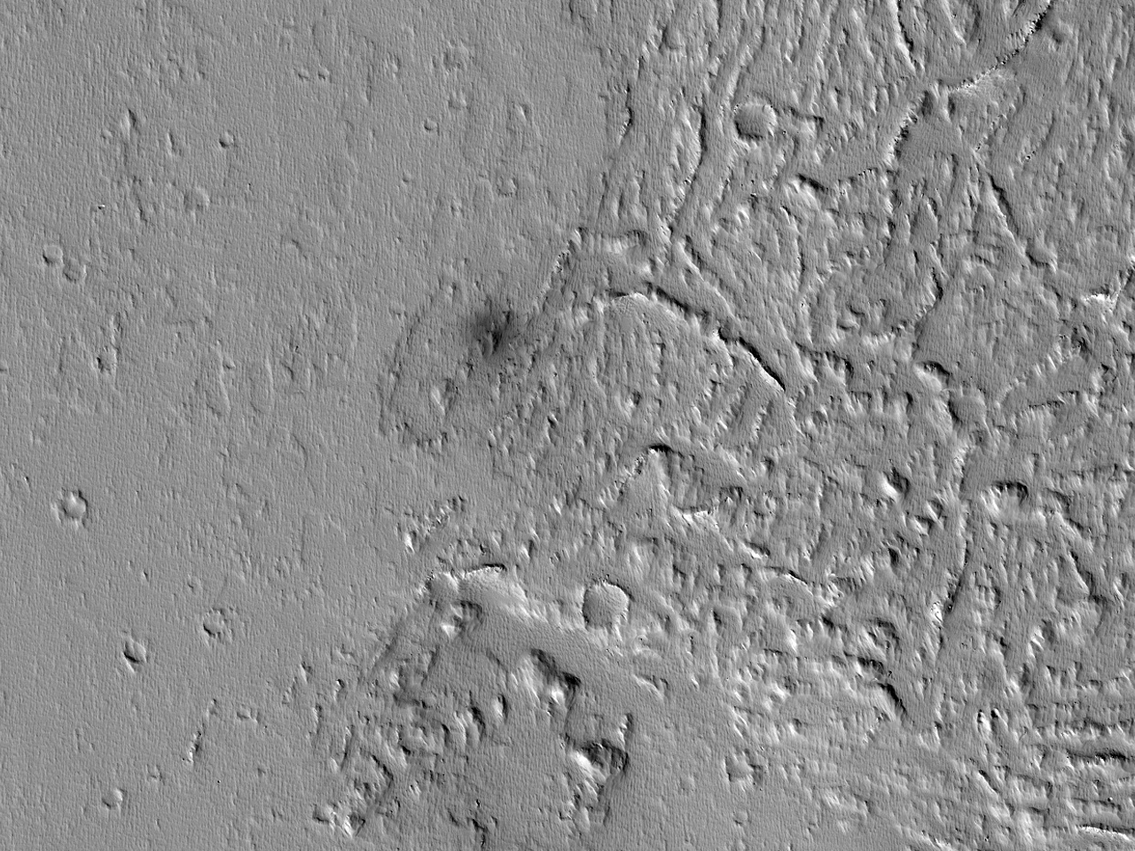 Recens ictu effectus crater inspectus