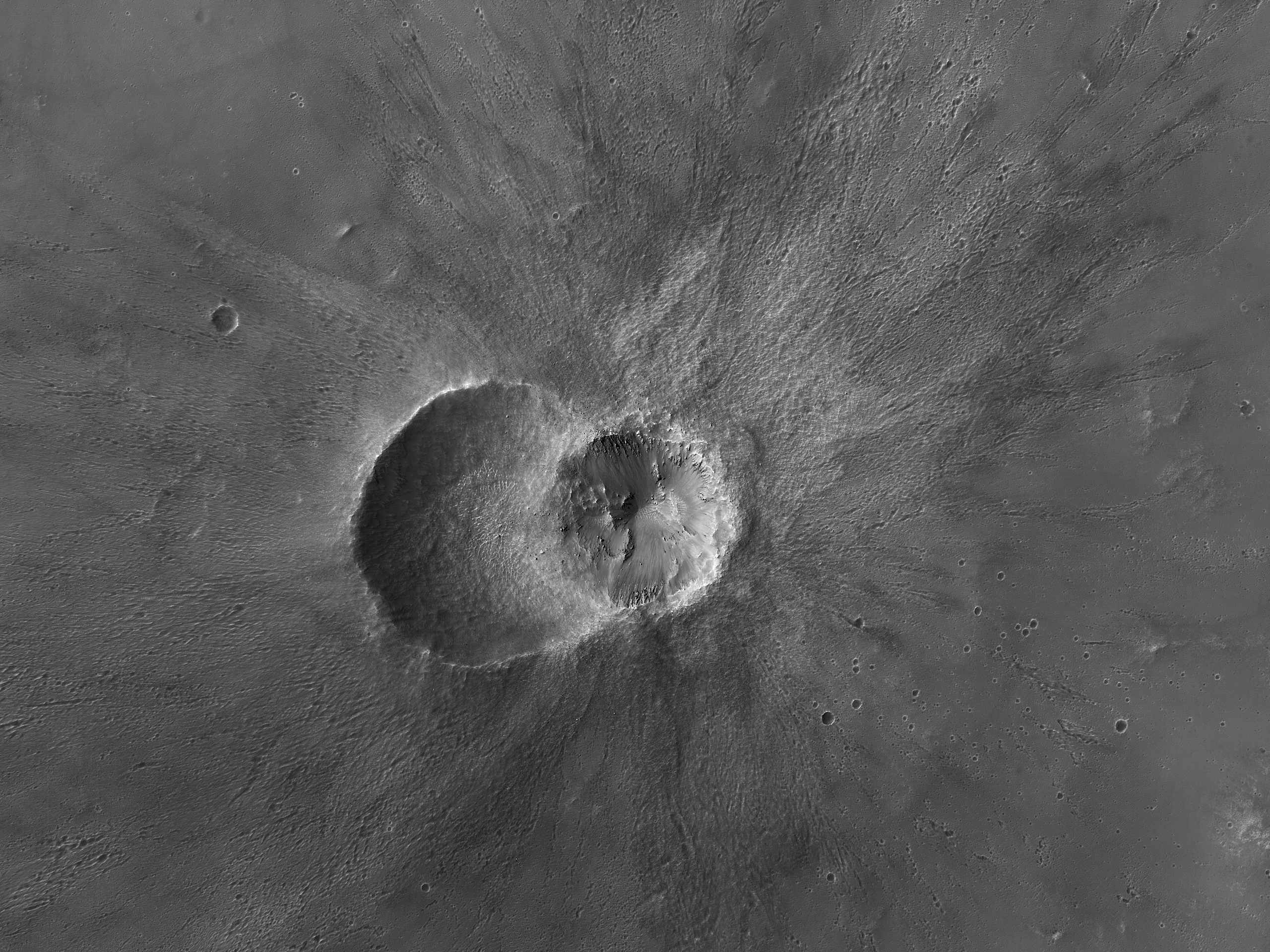Twin Craters in Meridiani Planum