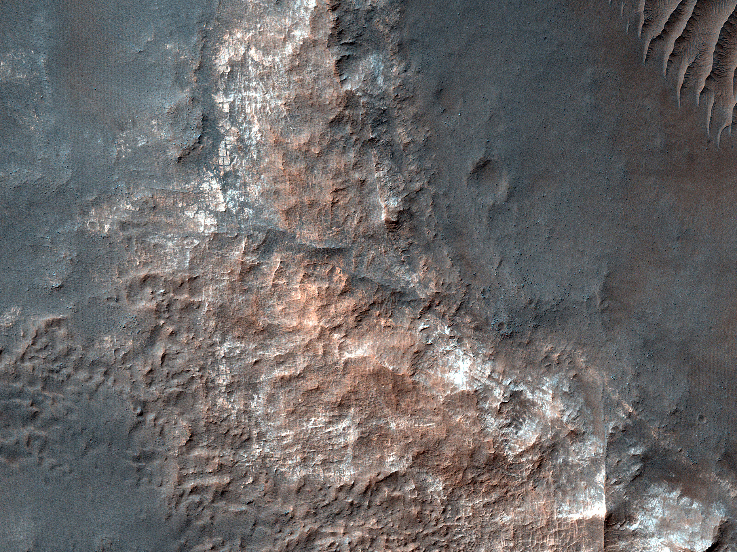 Light-Toned Mounds in Gorgonum Basin