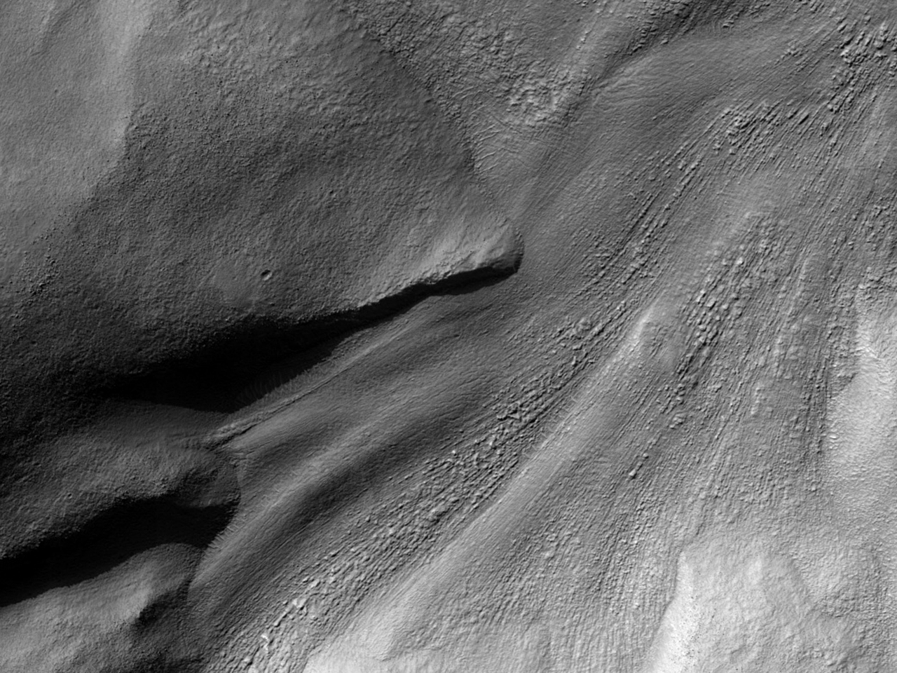 Fluss in der Nhe von Reull Vallis