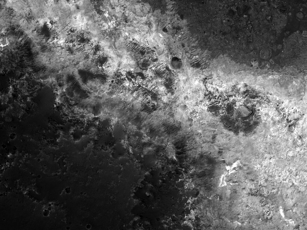 Possível local de pouso para ExoMars em Mawrth Vallis