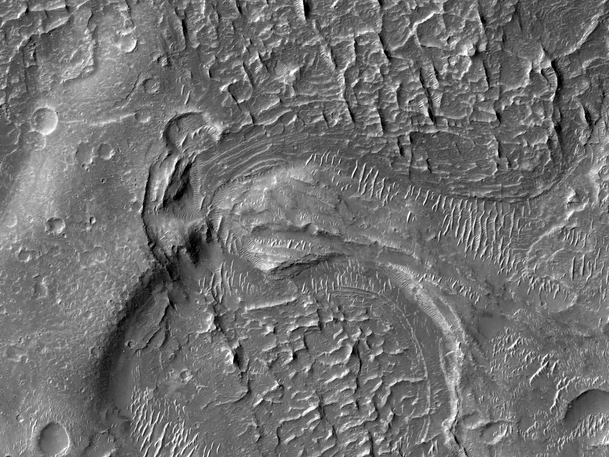 Geológiai kontaktusok az Aeolis Serpens mentén