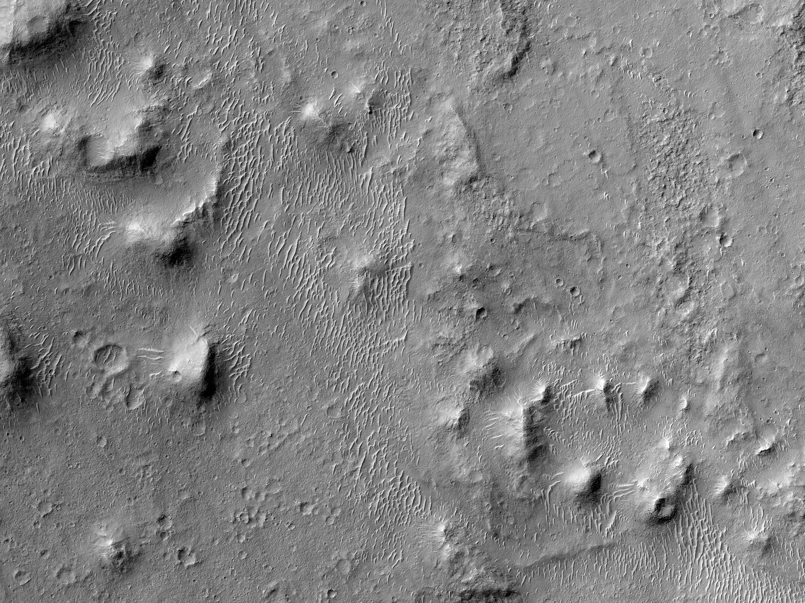 Hryggir  vesturhluta Meridiani Planum