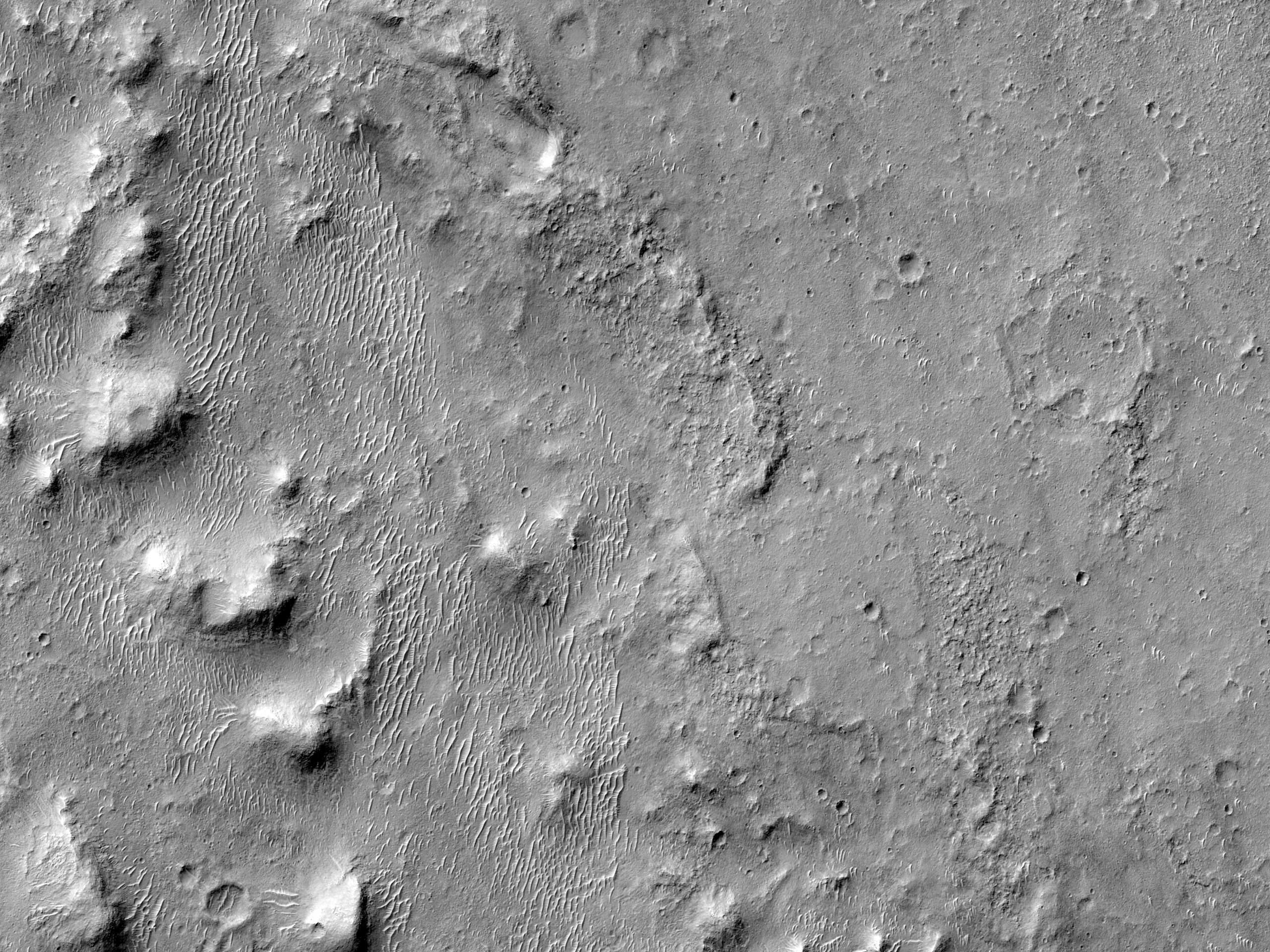 Runzelrcken im Westen von Meridiani Planum
