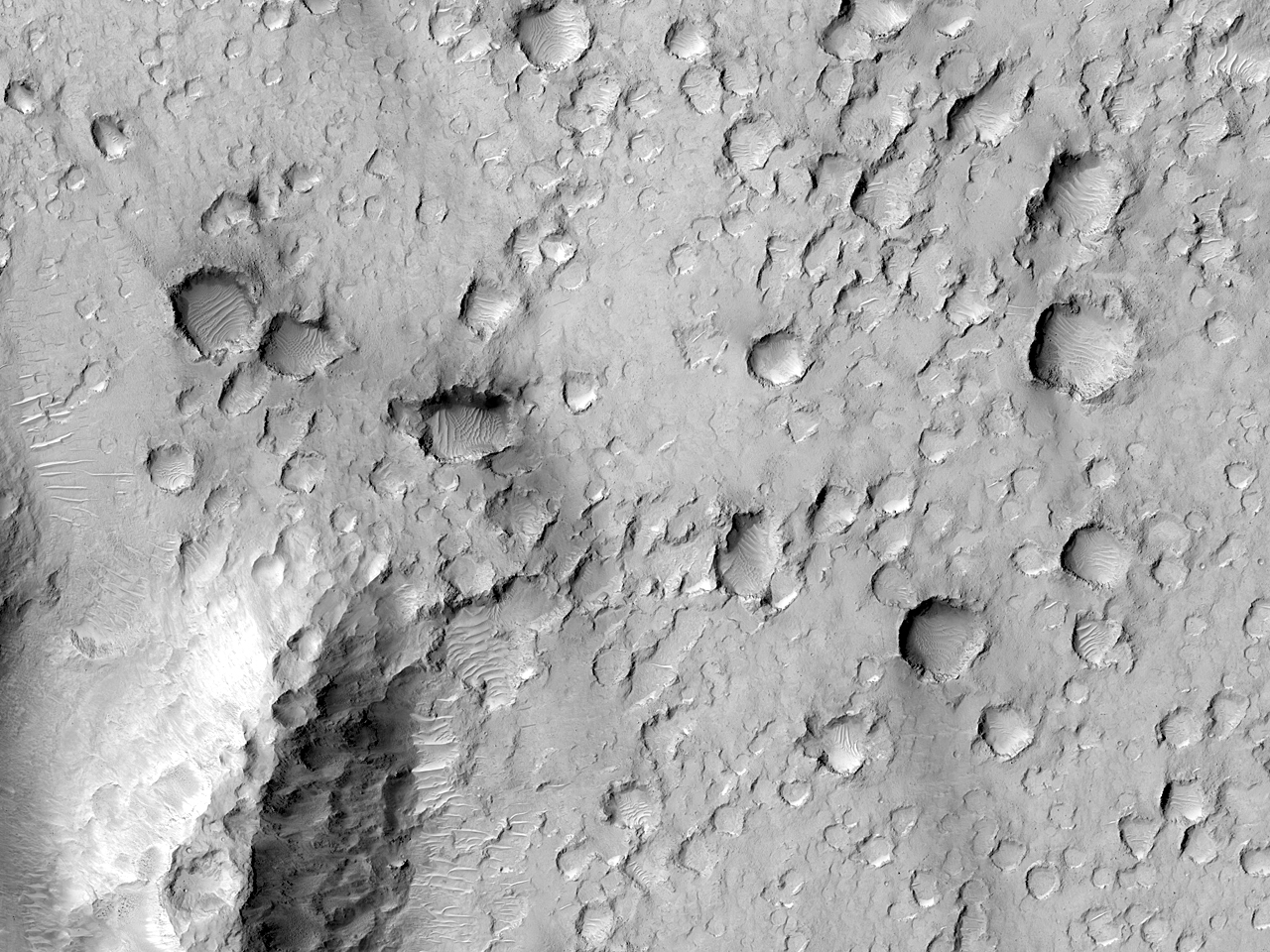 The Eroded Floor of Ares Vallis