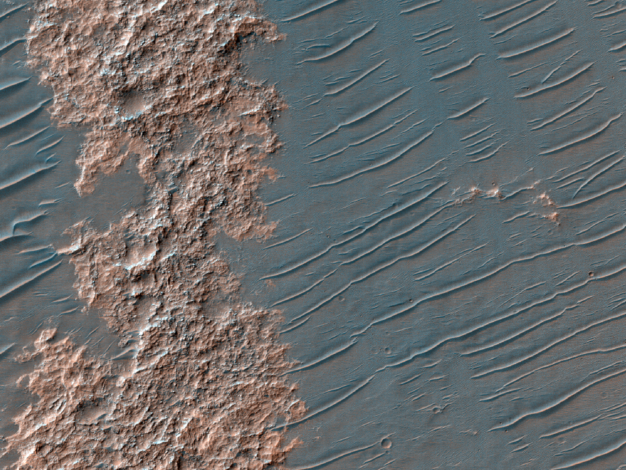 Light-Toned Material on a Crater Floor