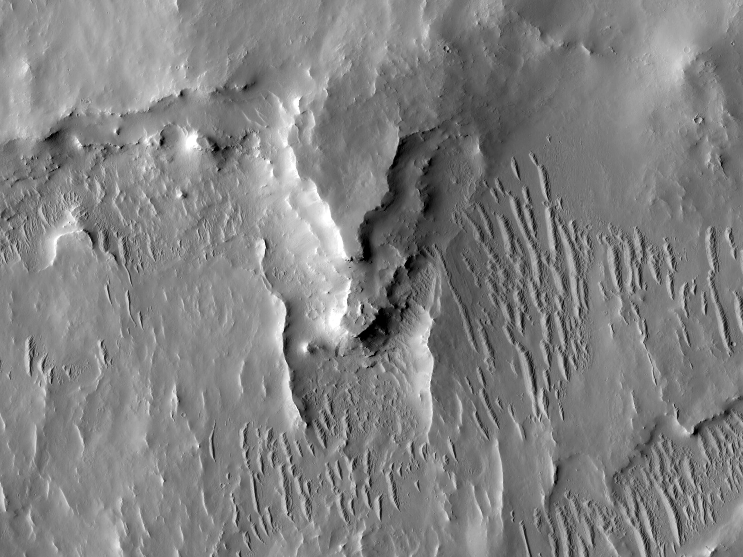 Layers in Eastern Tikhonravov Crater