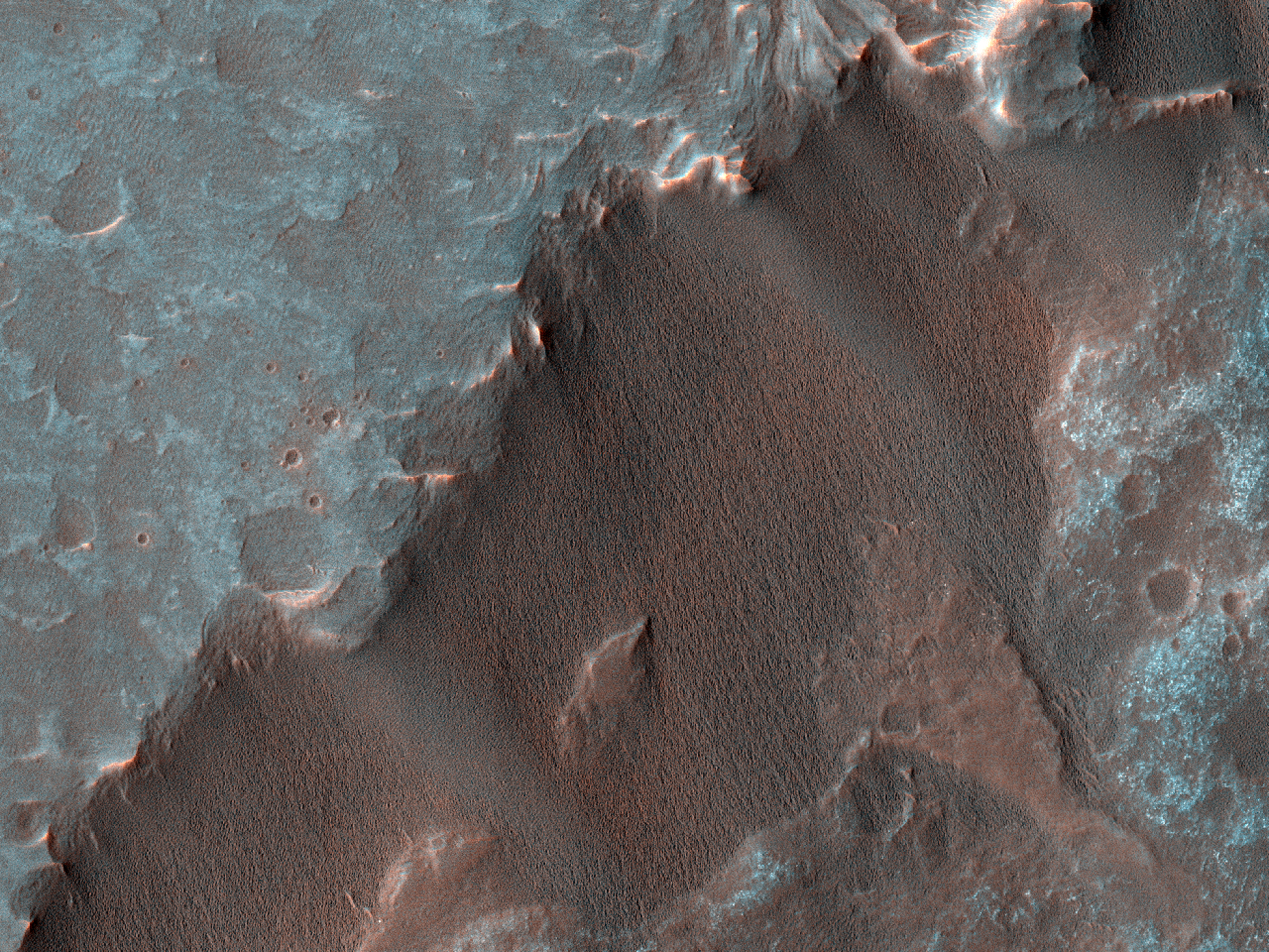 Fan Material in South Gale Crater