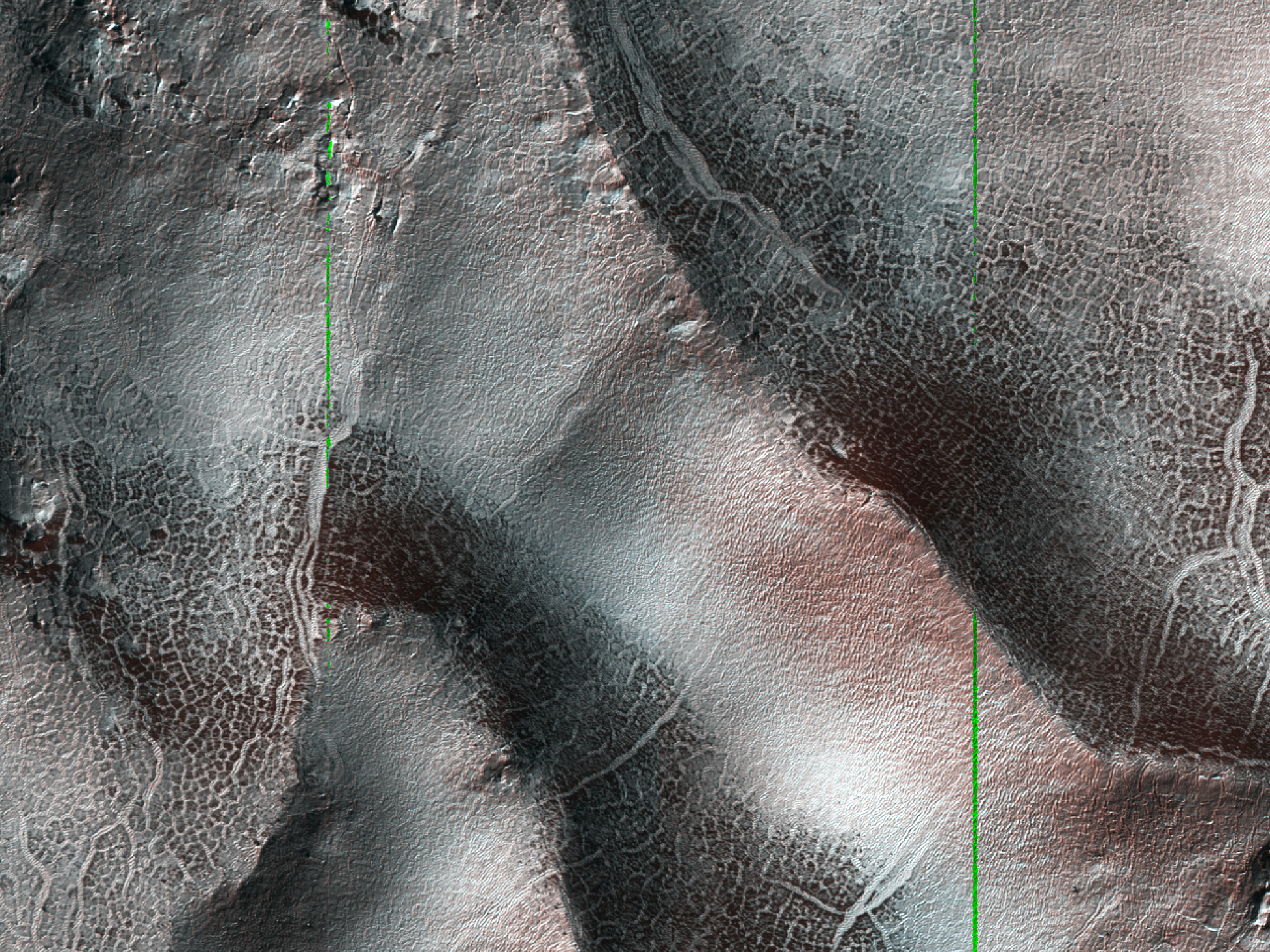 Landforms on the Floor of Barnard Crater