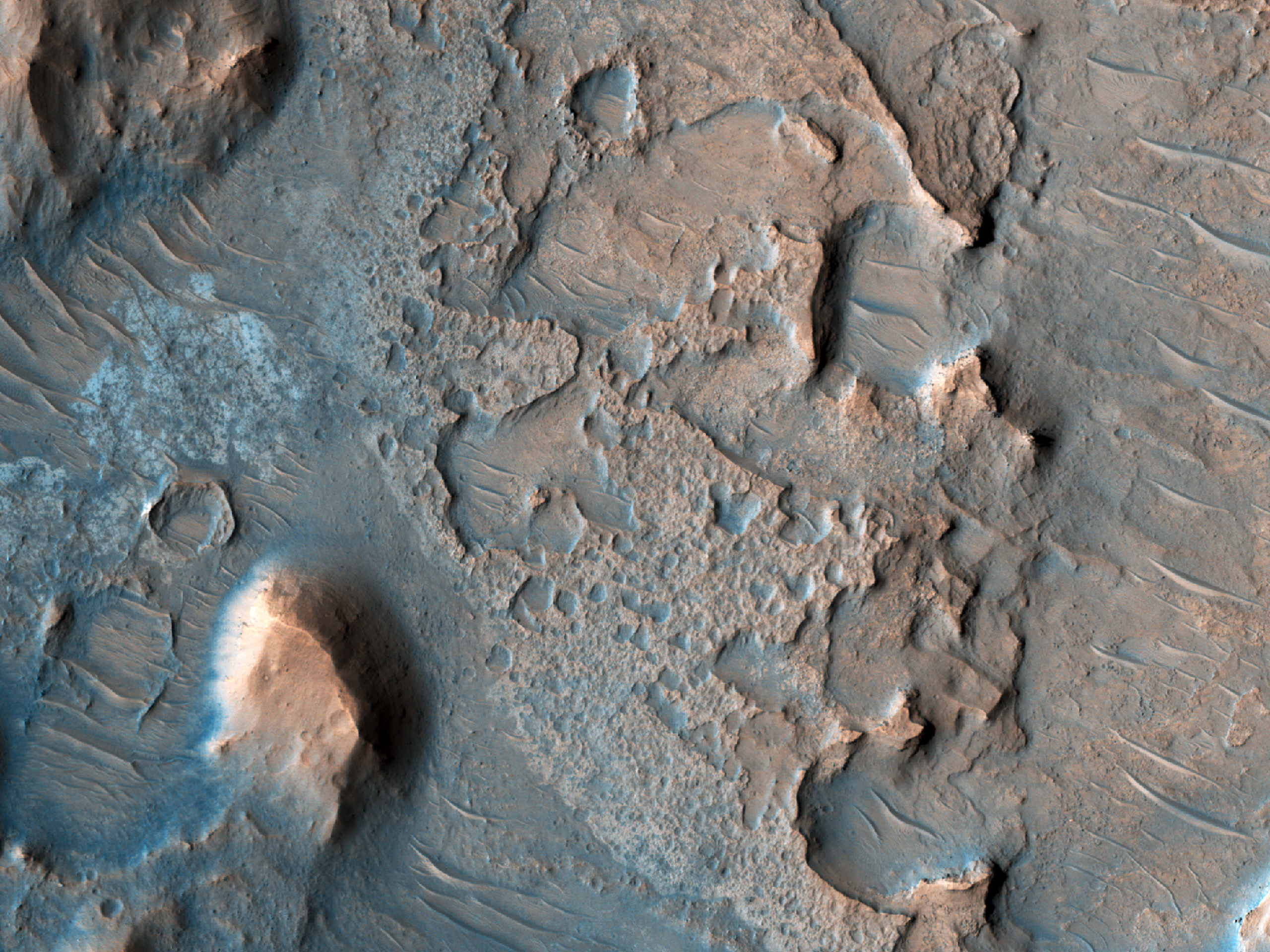 Layers to the West of Gale Crater