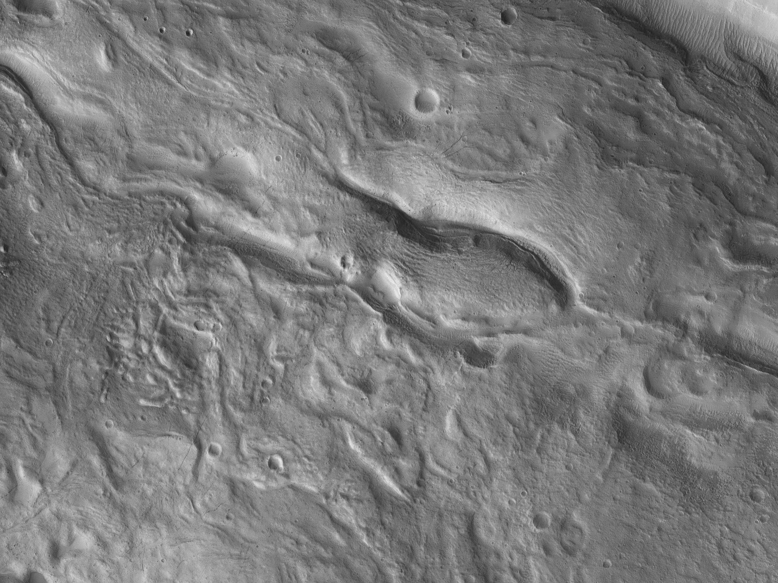 Ridges and Hollows in Acheron Fossae