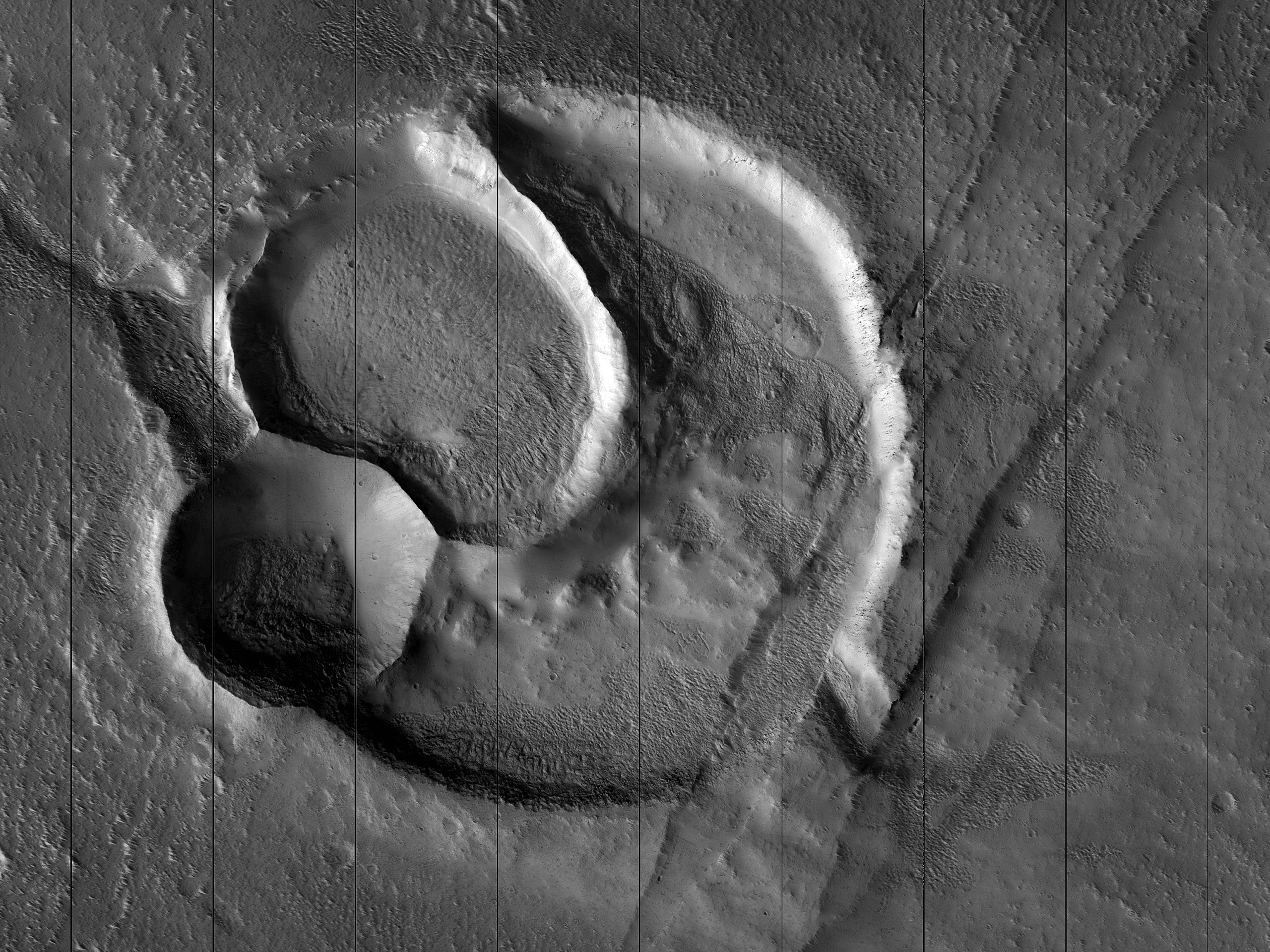 Two Impact Craters within One