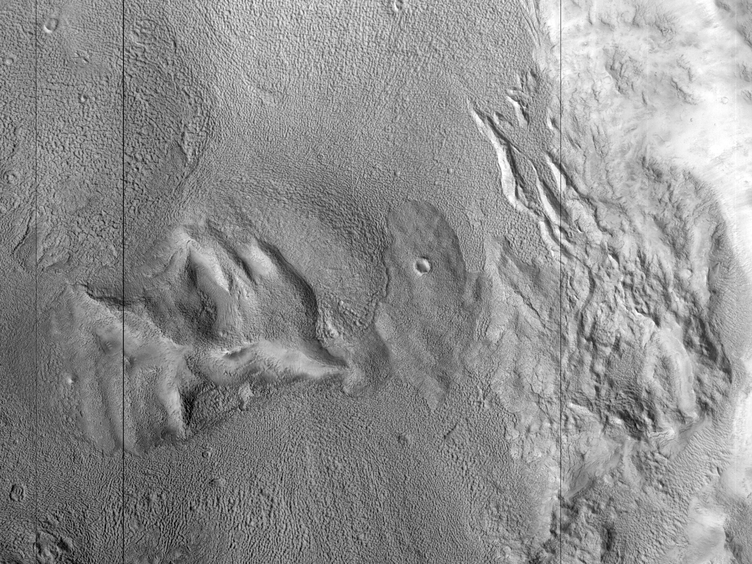 Features on a Crater Floor