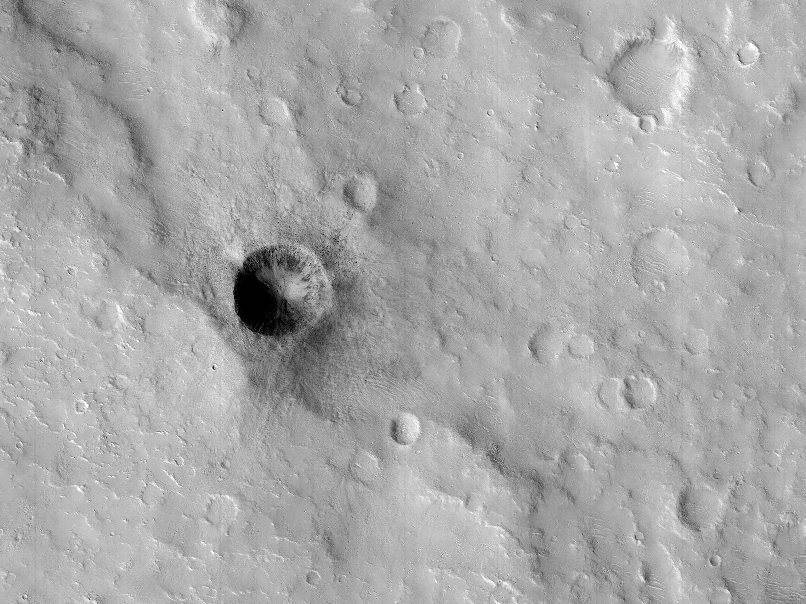 A Small Fresh Crater
