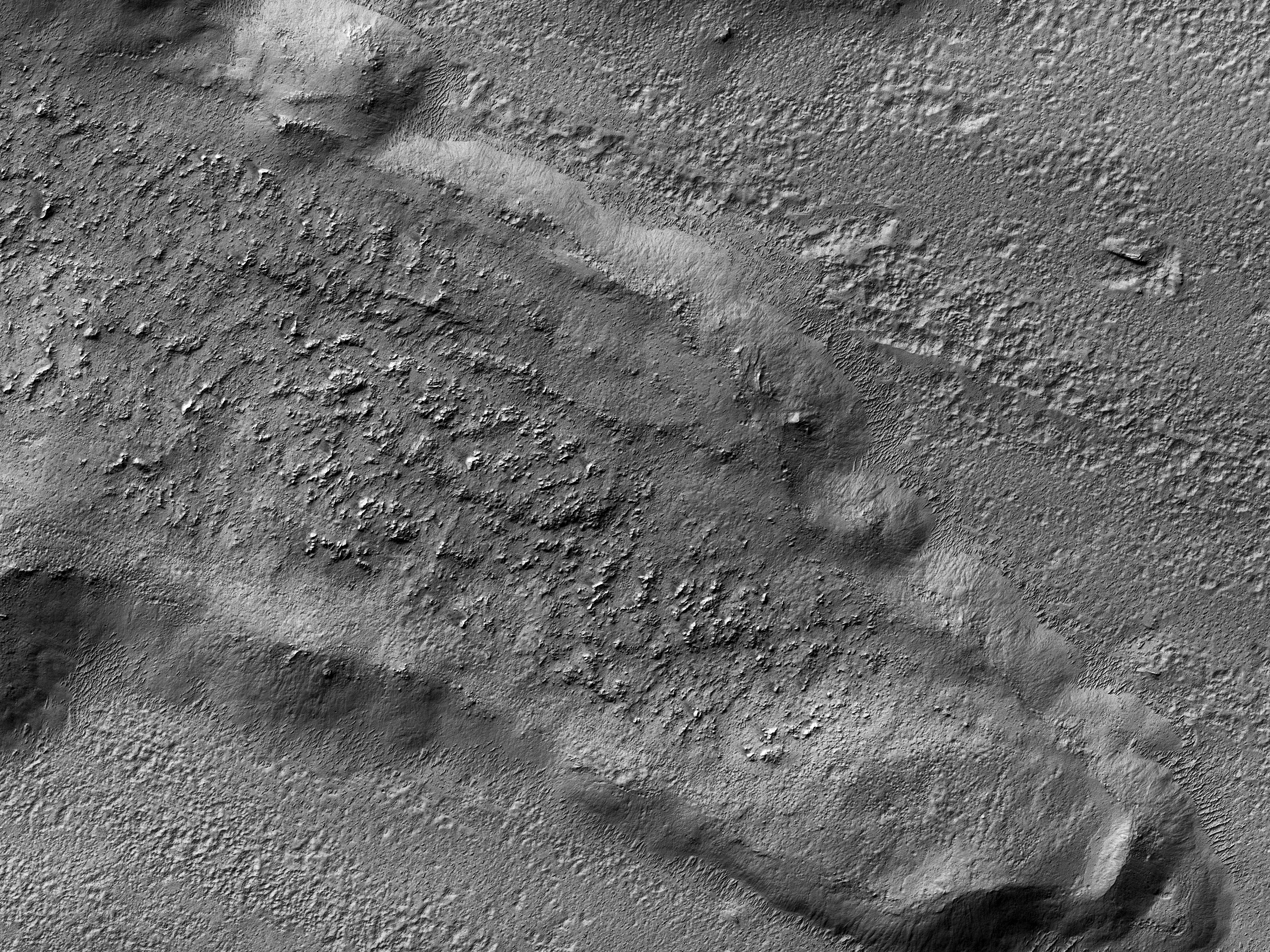Tooting Crater Ejecta