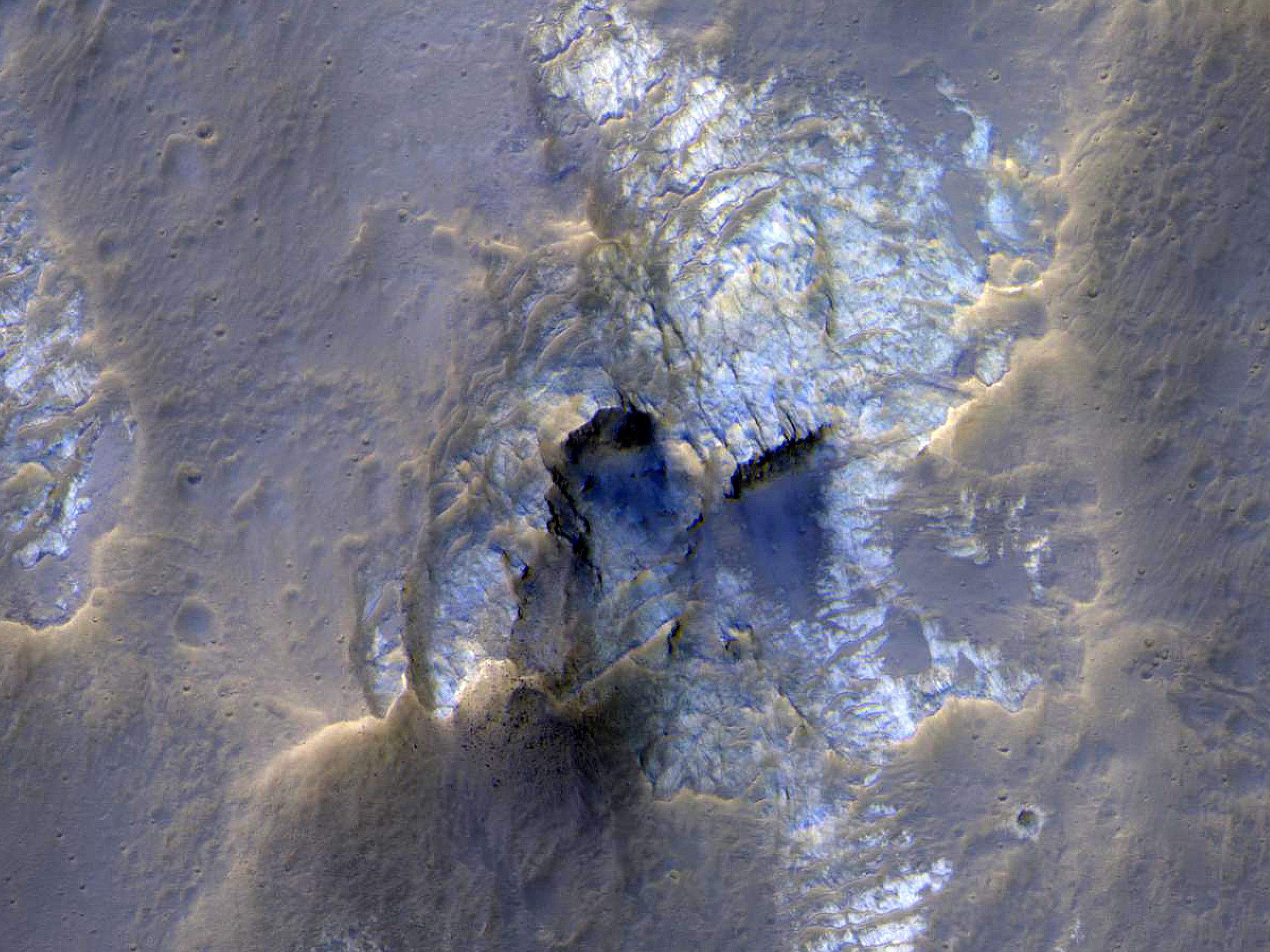 Cross-Section of a Complex Crater 