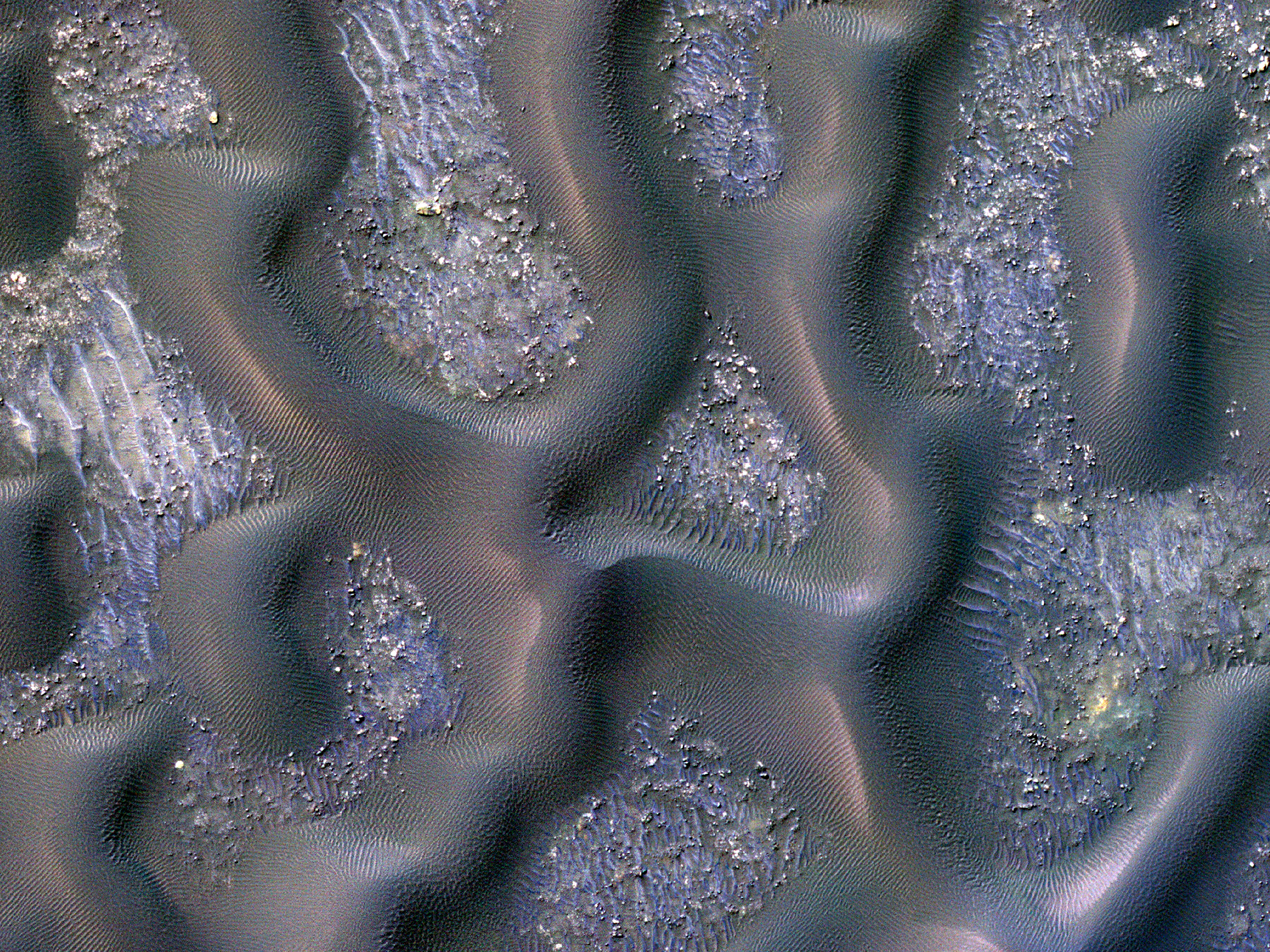 Martian Star Dunes near Aonia Terra