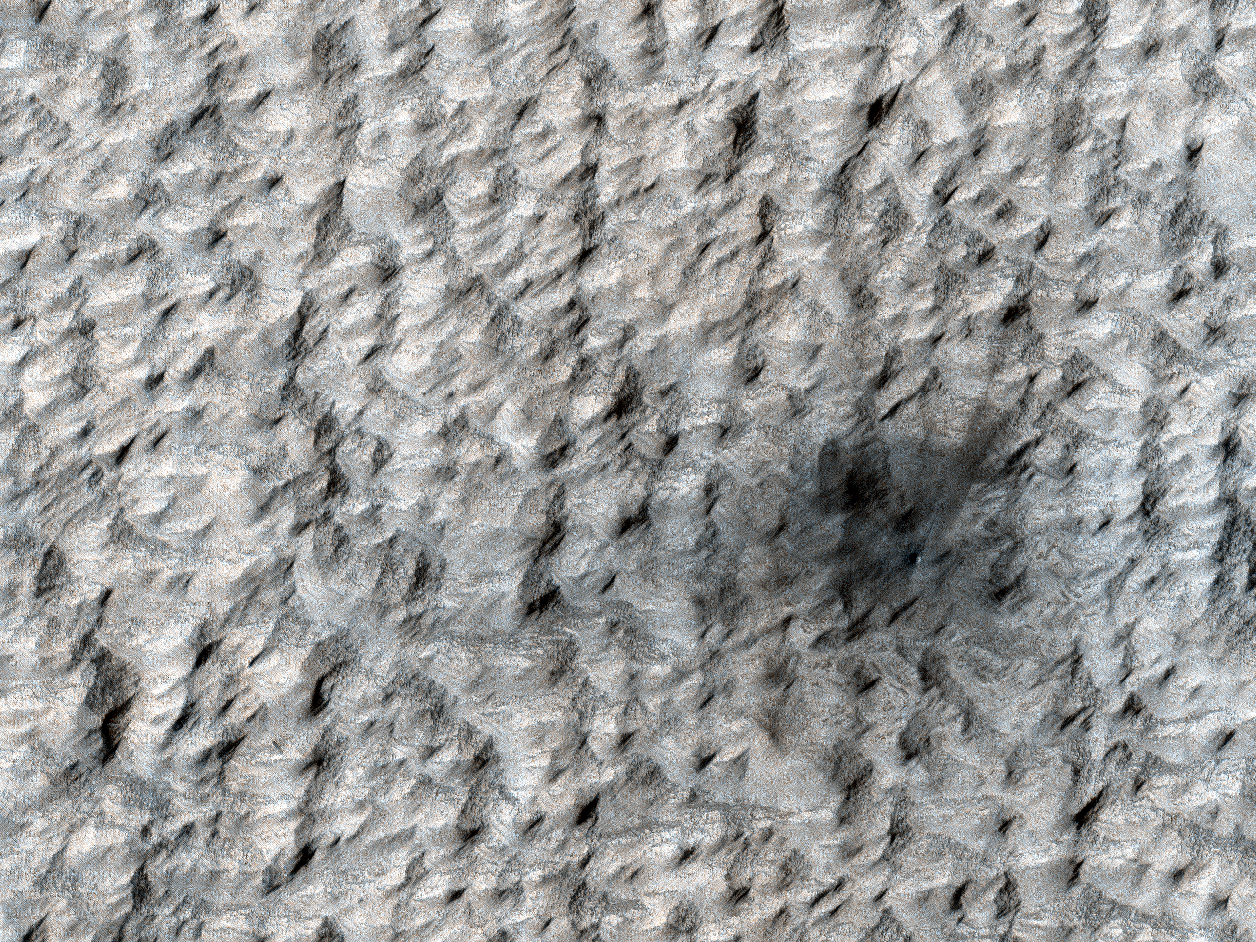 A New Crater on Mars