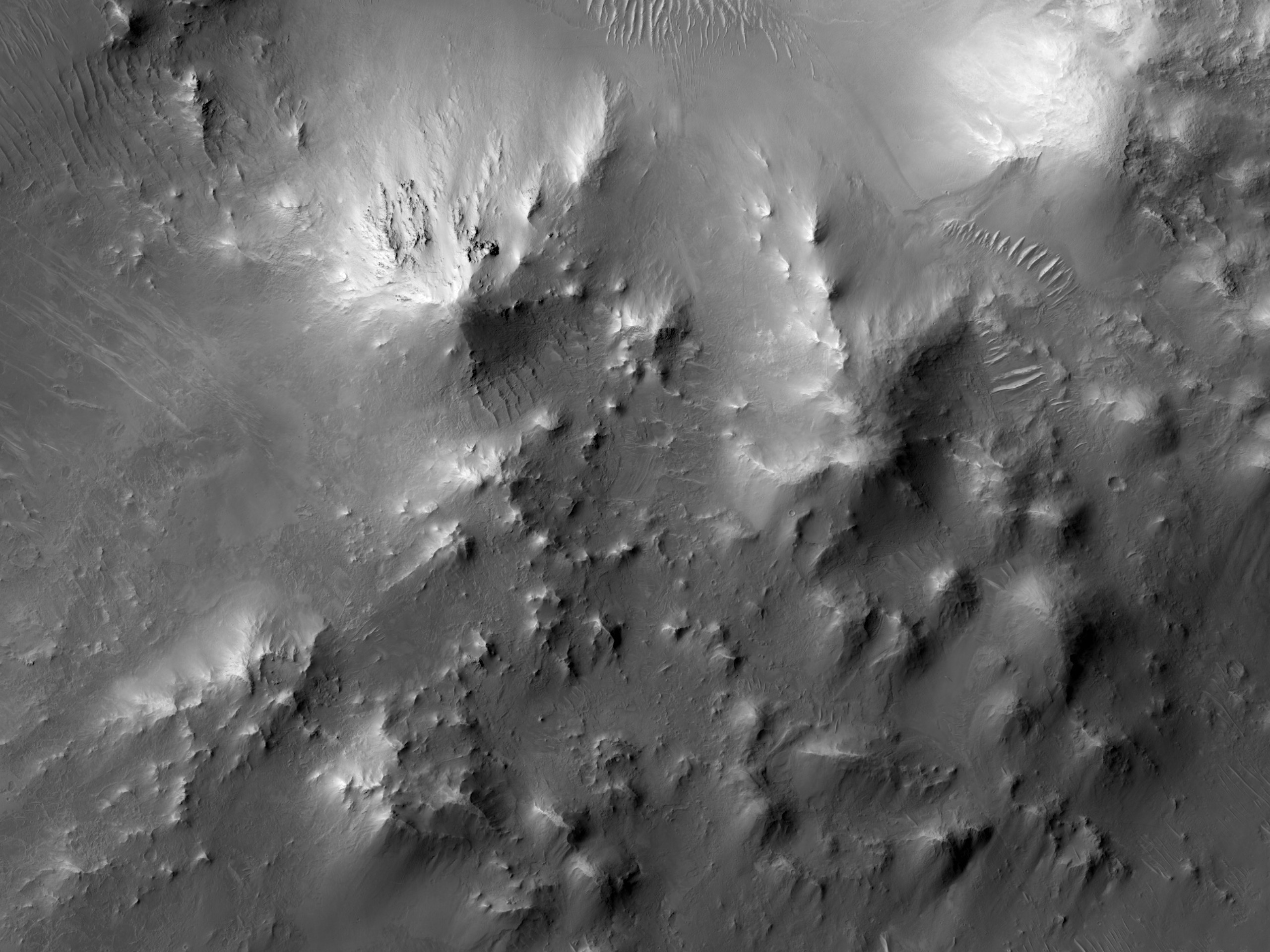 Central Uplift of a 60-Kilometer Diameter Crater