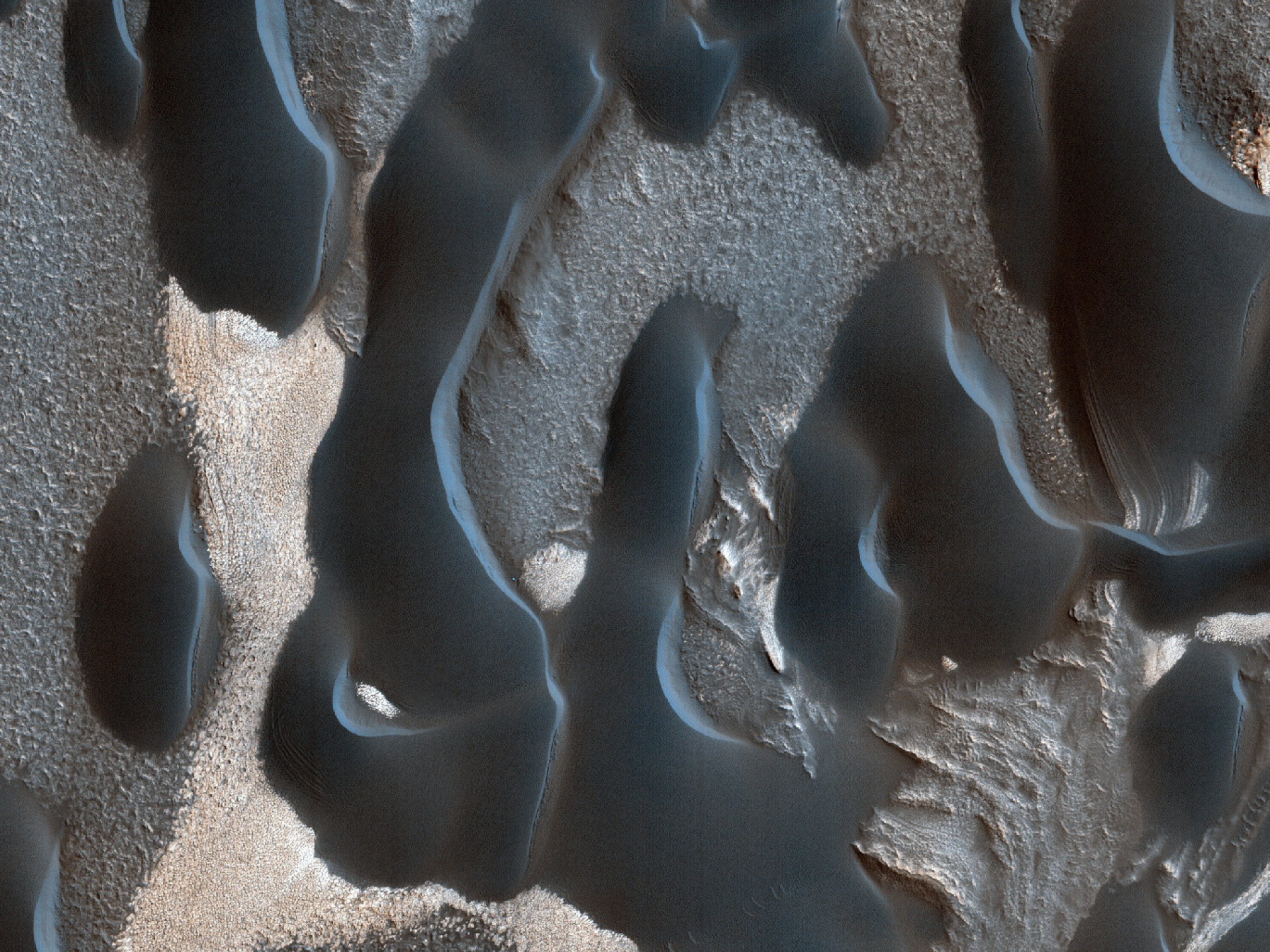 Furrows and Dunes in Hyperborei Cavi