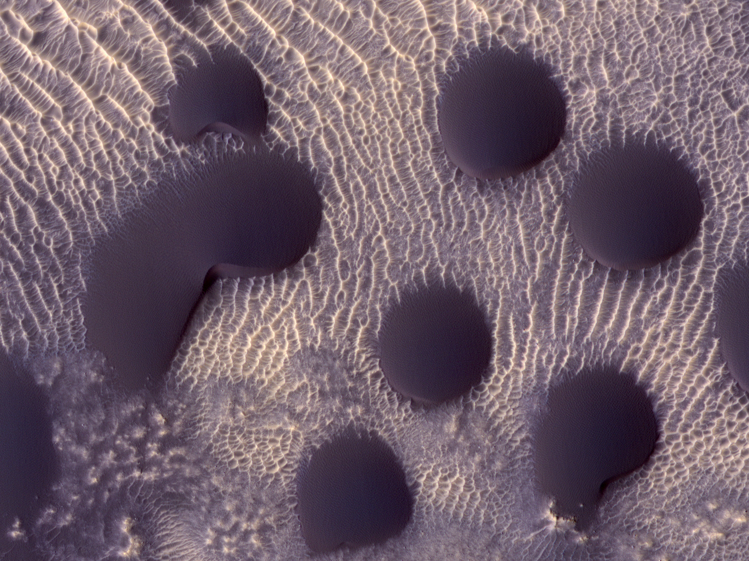 Dome Dunes on Mars