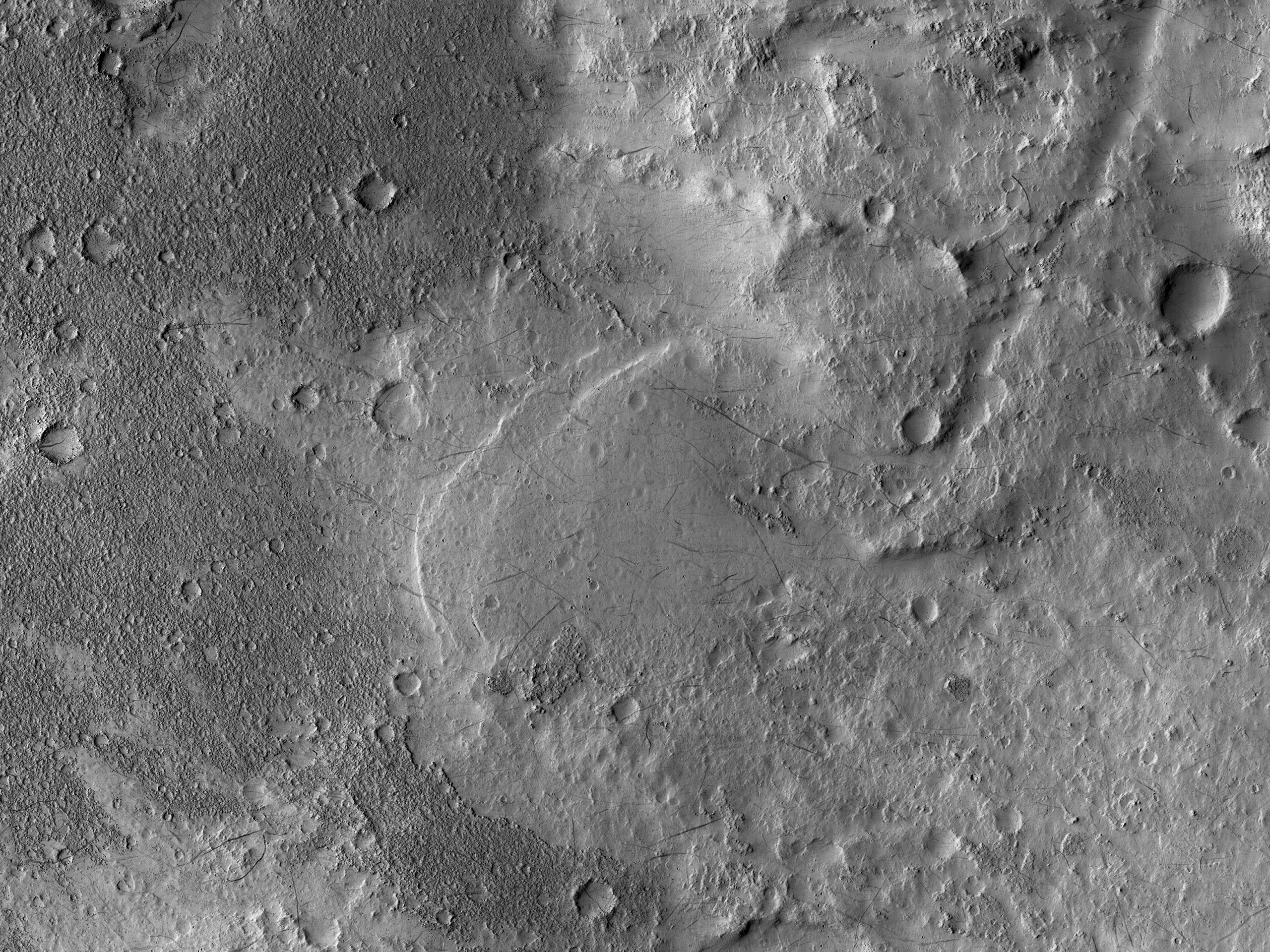 Transitions on a Crater Floor