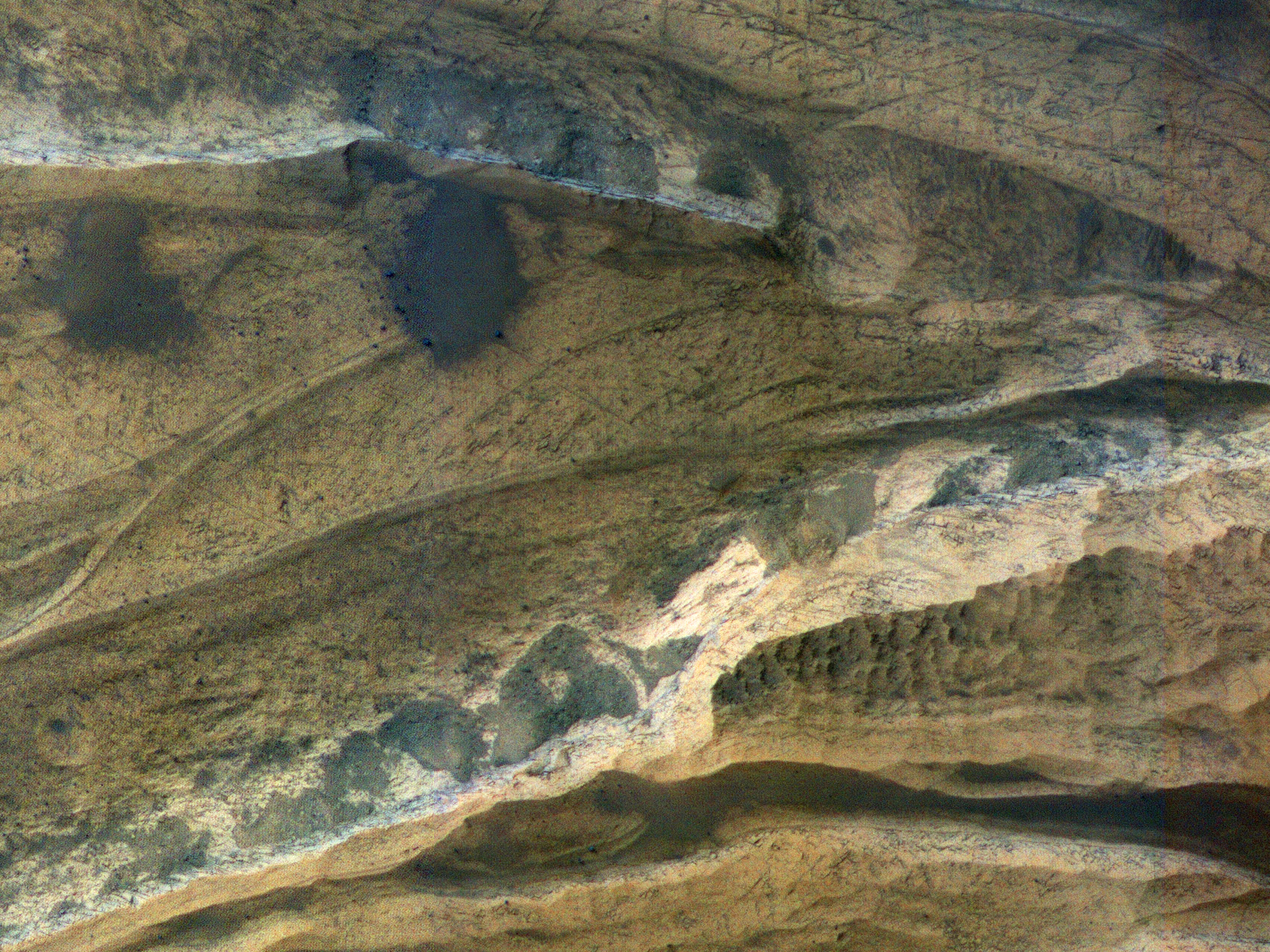 Sedimentary Rock Layers in Terby Crater