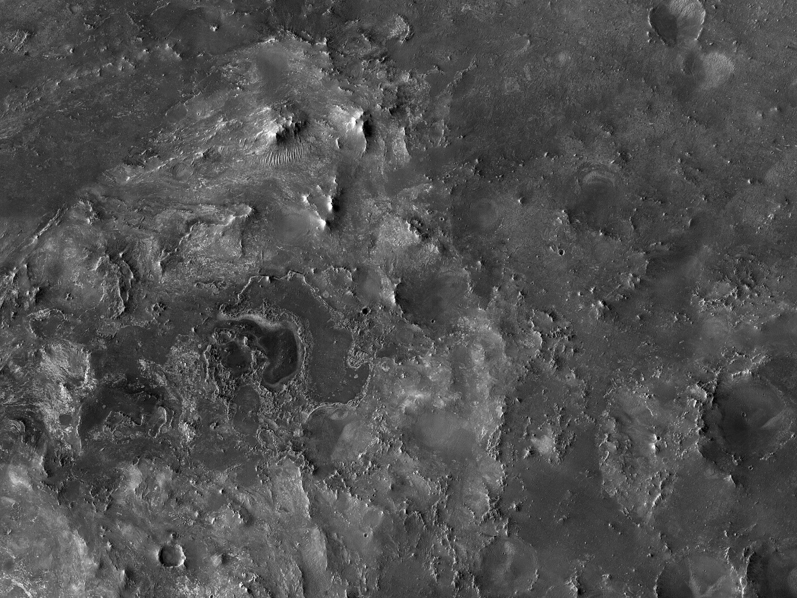 Ejecta to the Southwest of Hargraves Crater