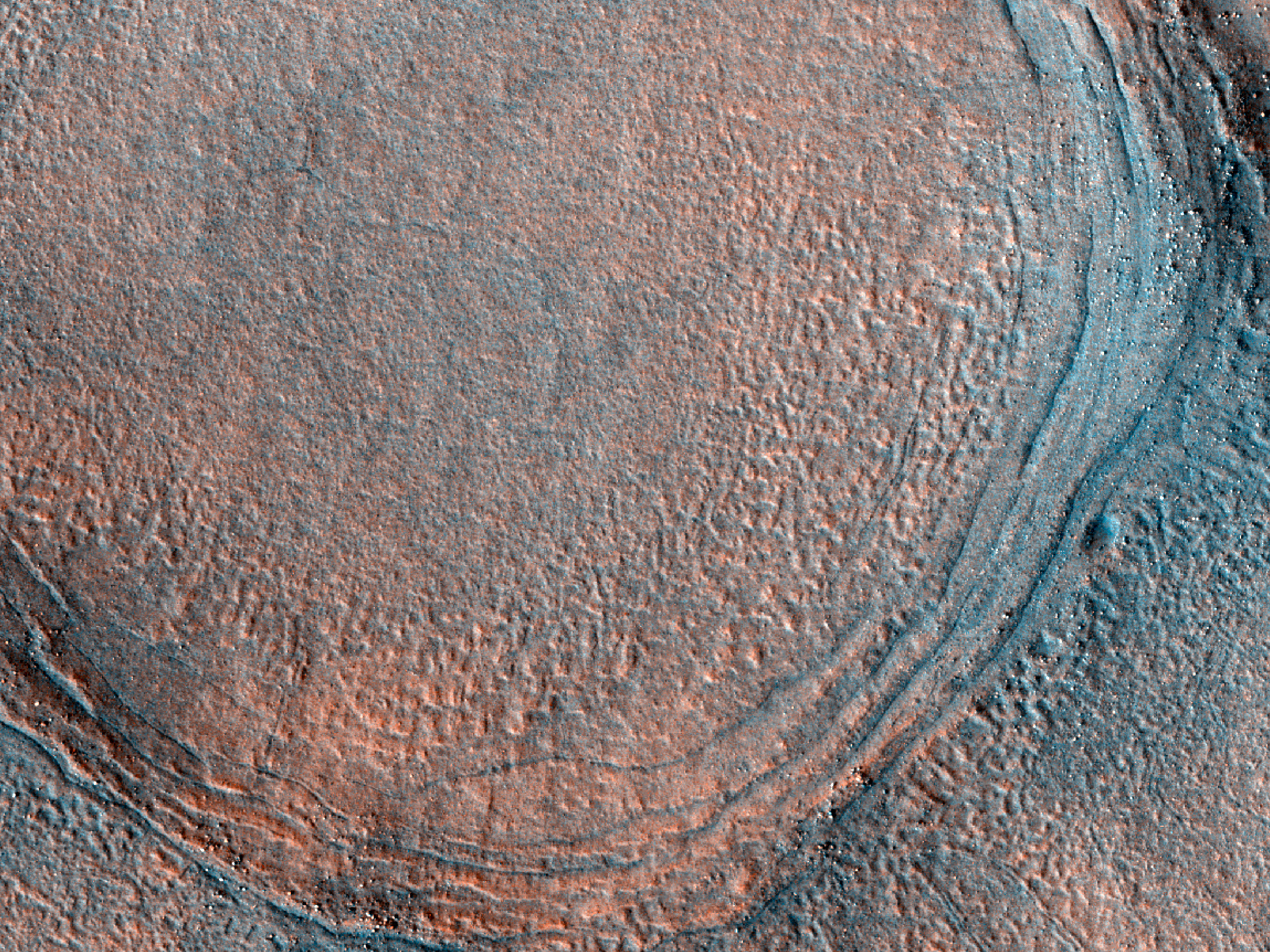 Crater Features in Utopia Planitia